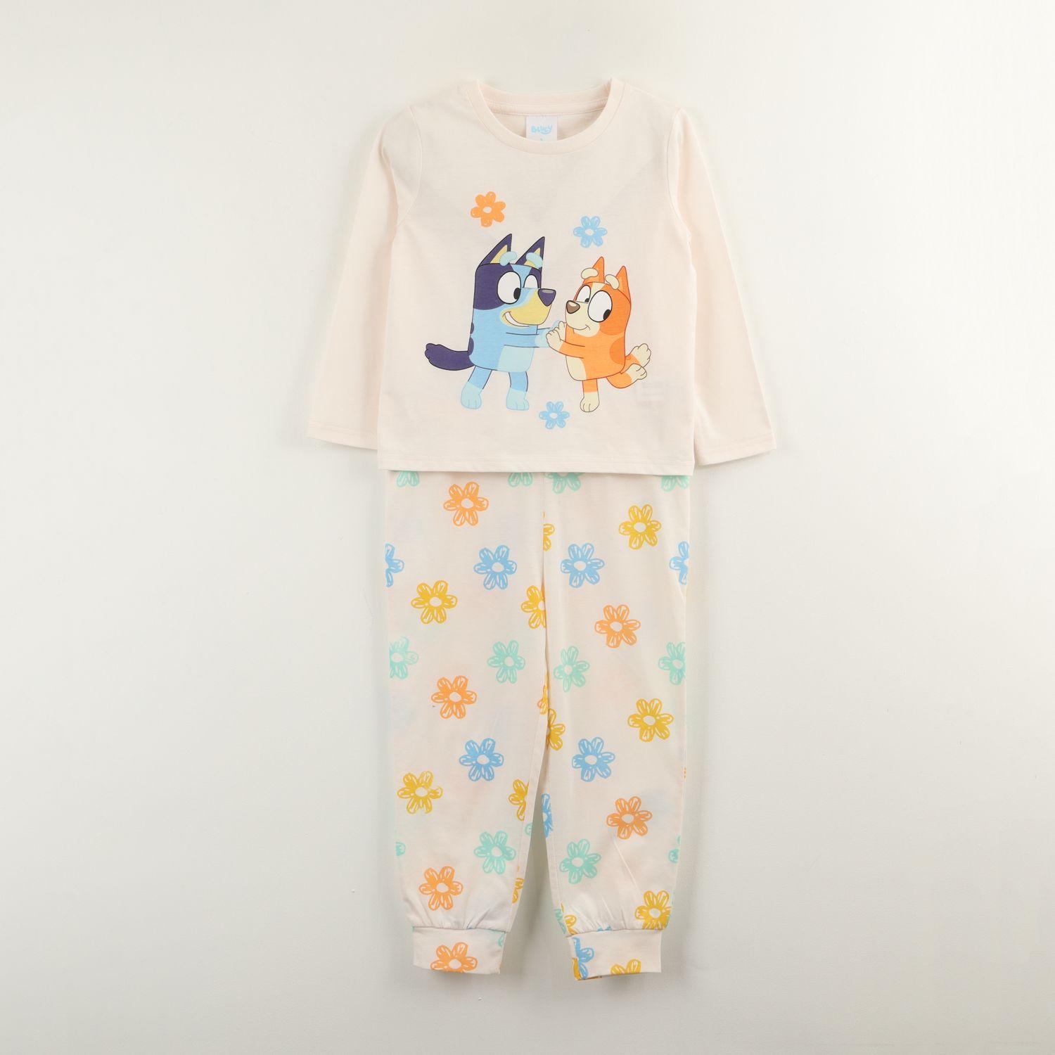 Conjunto Pijama Niña Beige Bingo Y Bluey-0