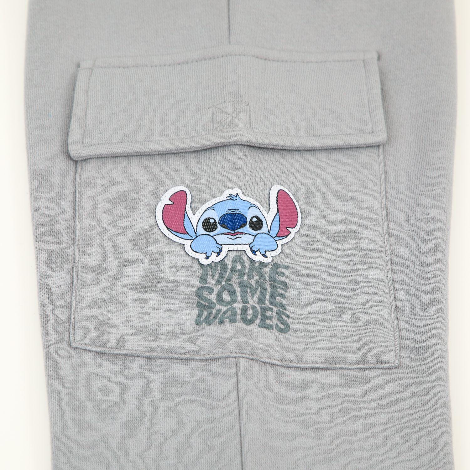 Pantalón de Buzo Niña Cargo Lilo & Stitch Gris Disney-3