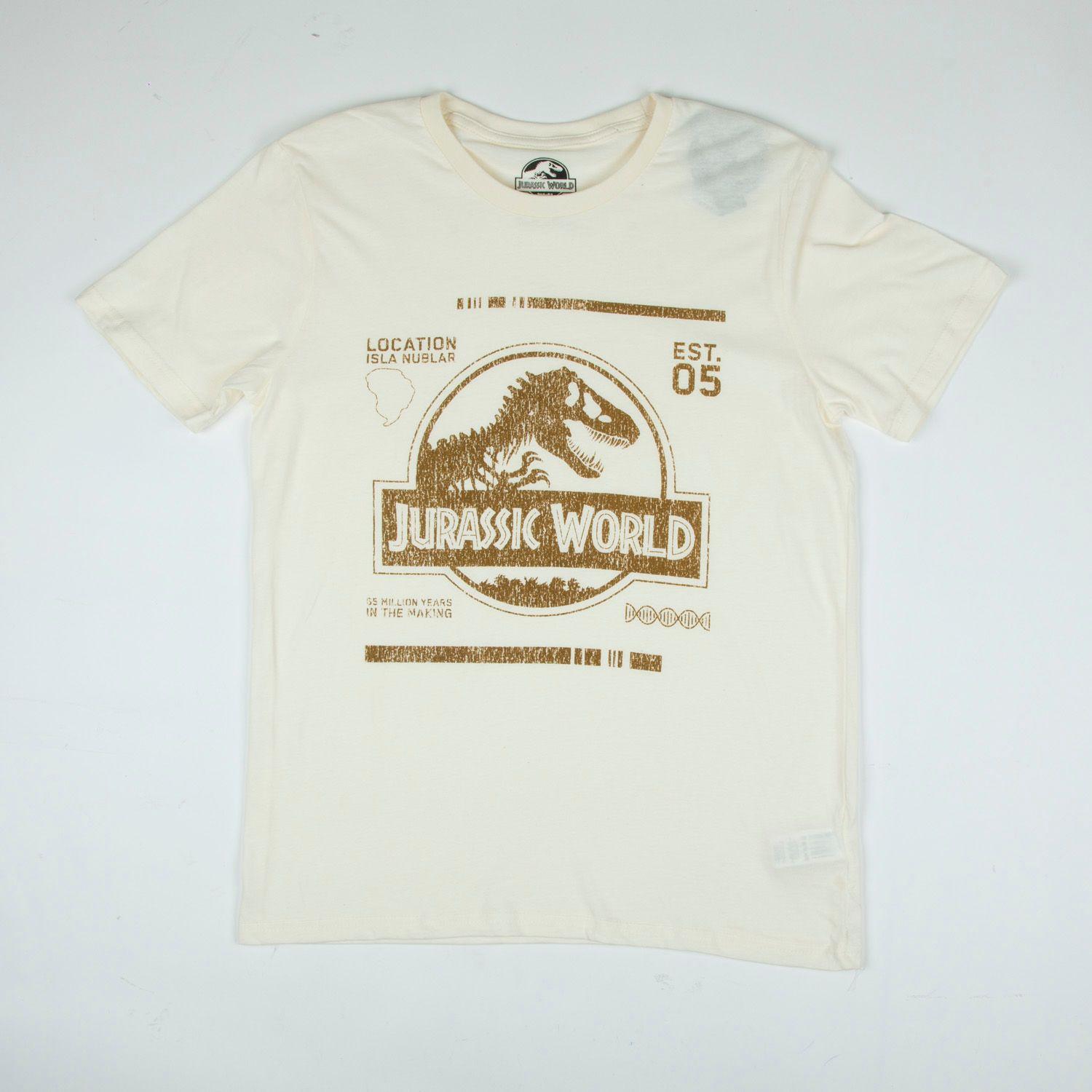 Polera Hombre Location Blanco Jurassic World-0