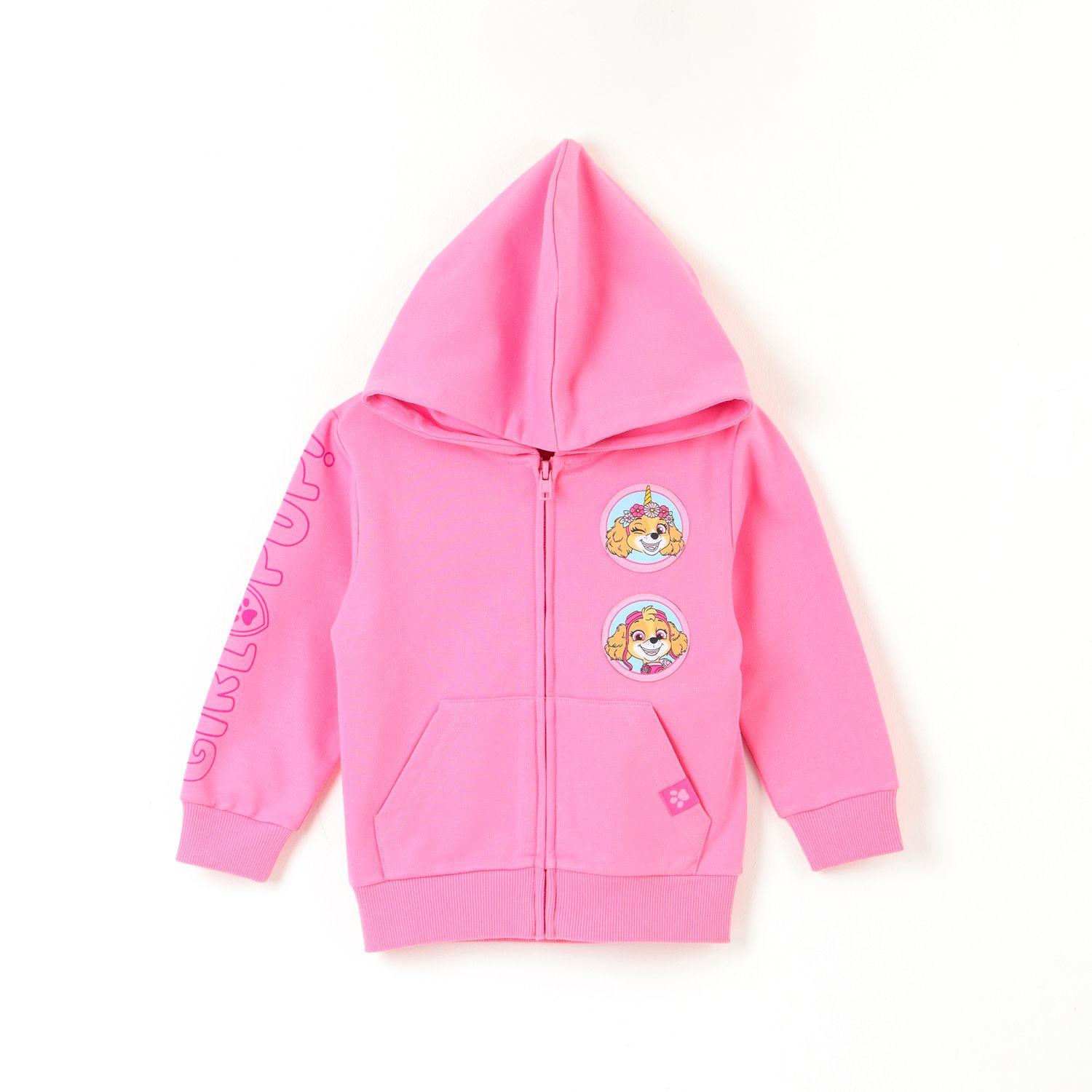 Poleron Abierto Niña Skye Girl Puppy Rosado Paw Patrol-0