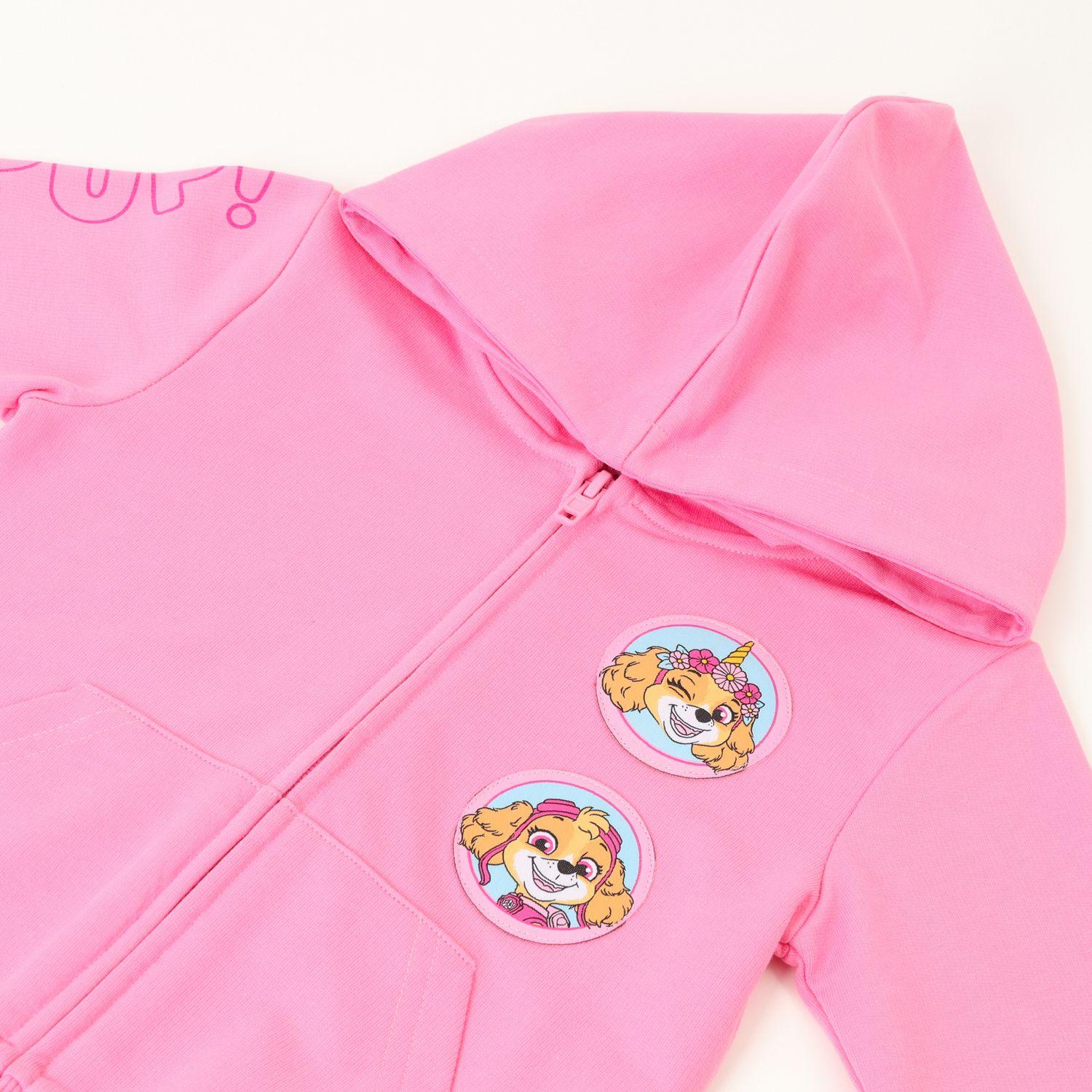Poleron Abierto Niña Skye Girl Puppy Rosado Paw Patrol-1