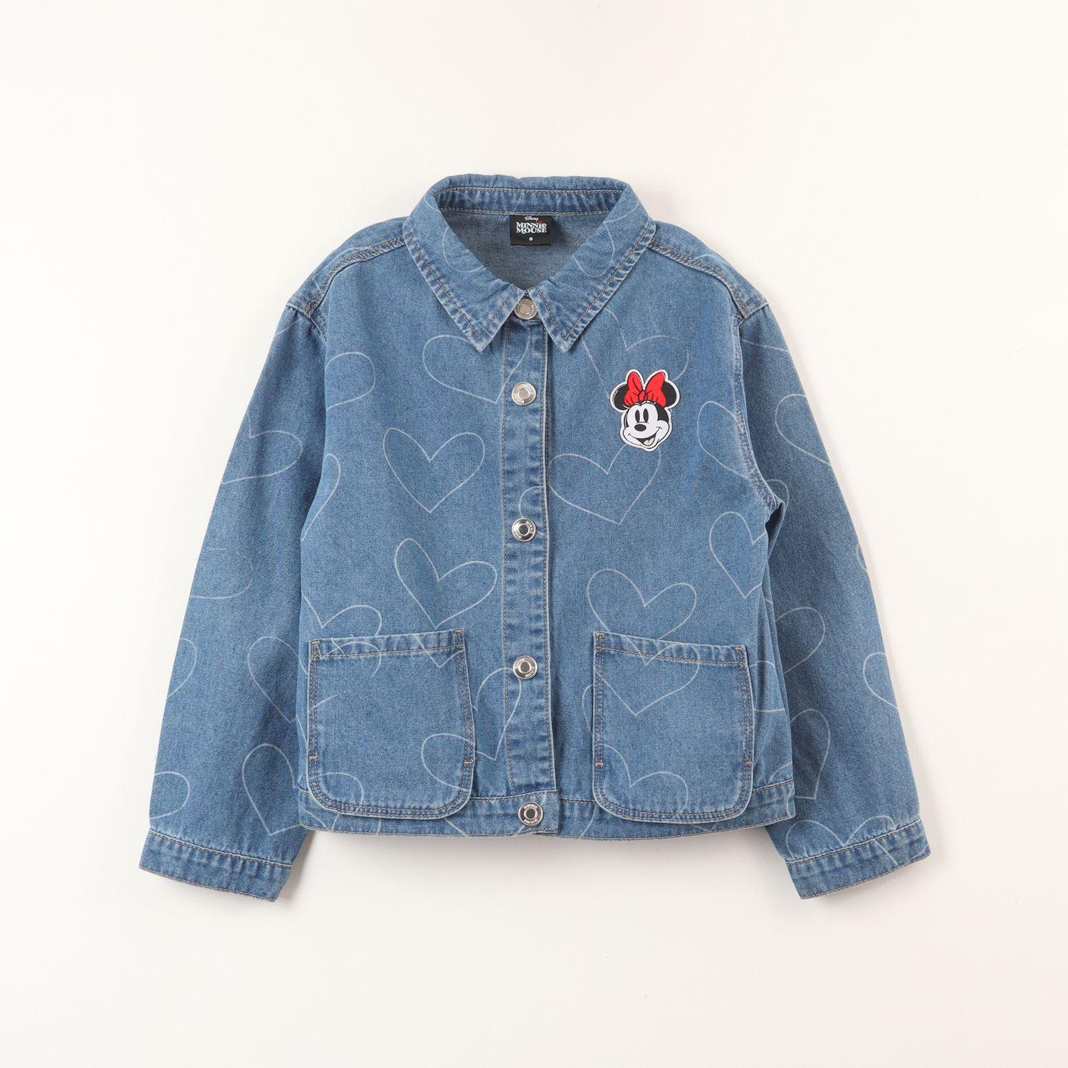 Chaqueta Denim Niña Minnie Corazones Azul Disney-0