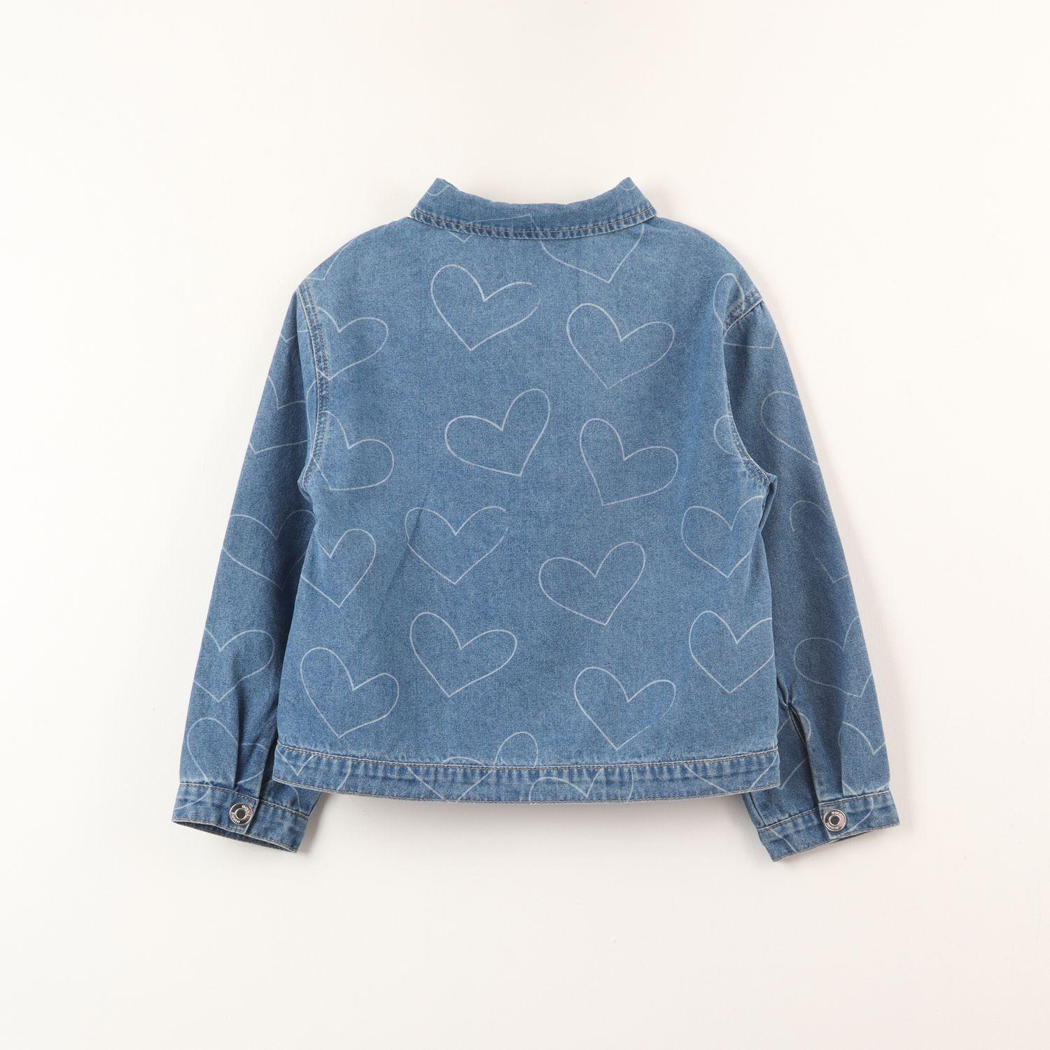 Chaqueta Denim Niña Minnie Corazones Azul Disney-2