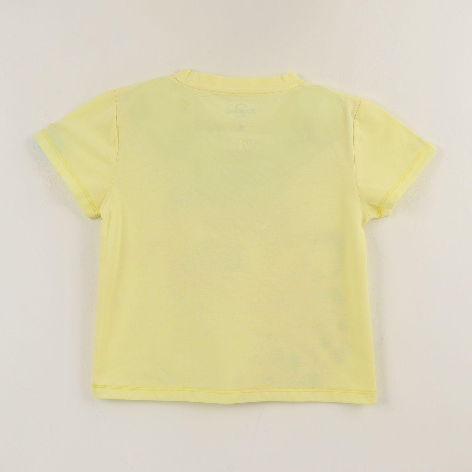 Polera Manga Corta Niña Amarillo Benjamin Zootopia Disney-1