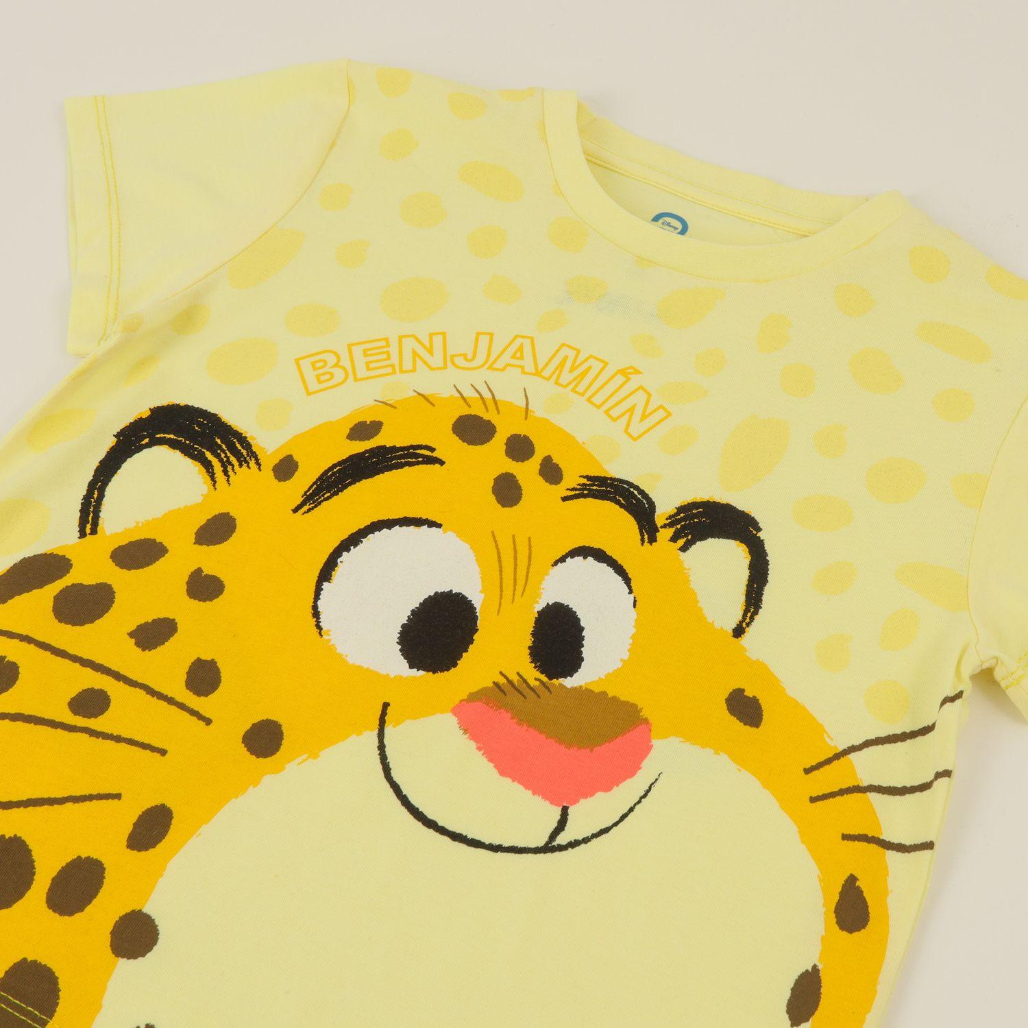Polera Manga Corta Niña Amarillo Benjamin Zootopia Disney-2