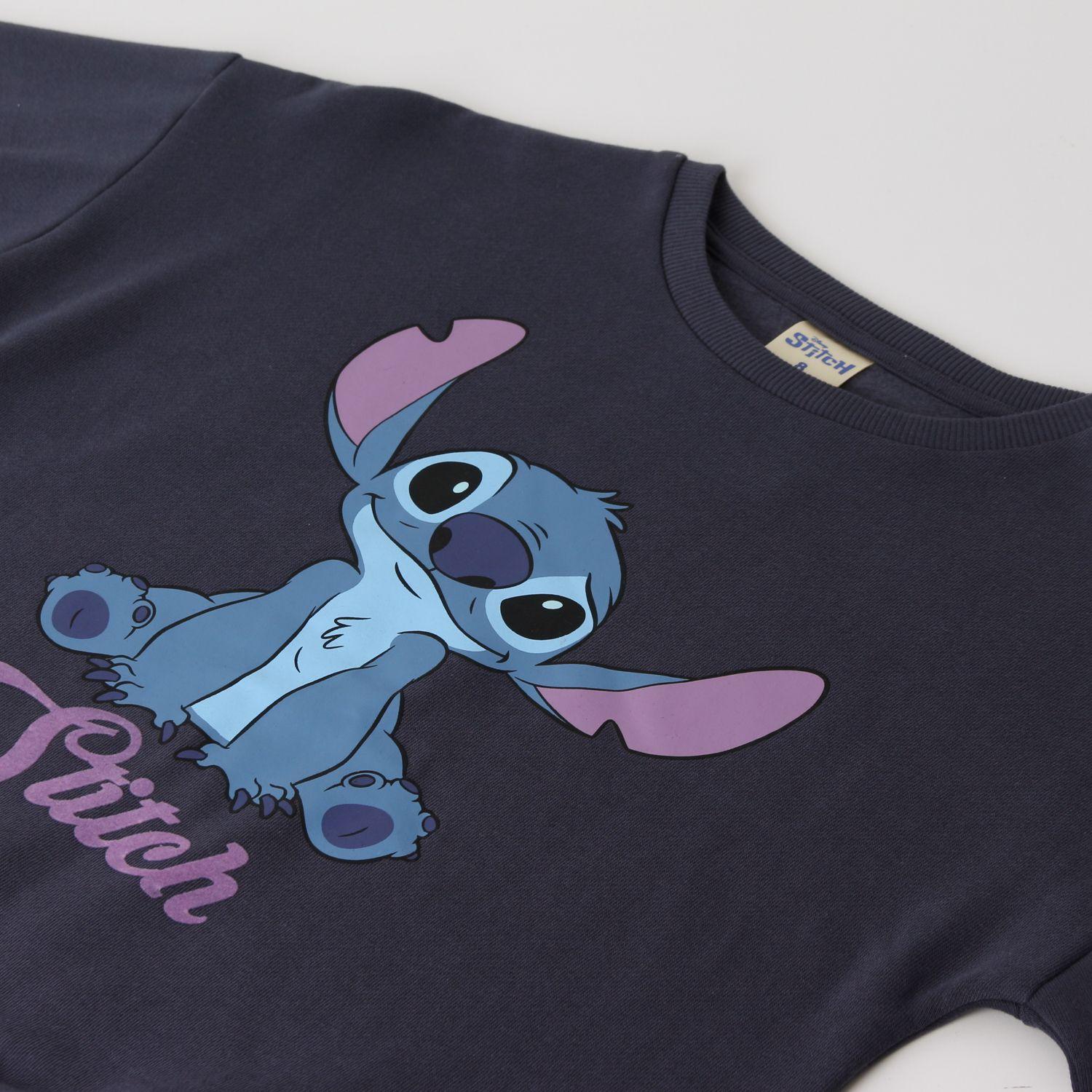 Polerón Cerrado Niña Personaje Lilo & Stitch Negro Disney-2