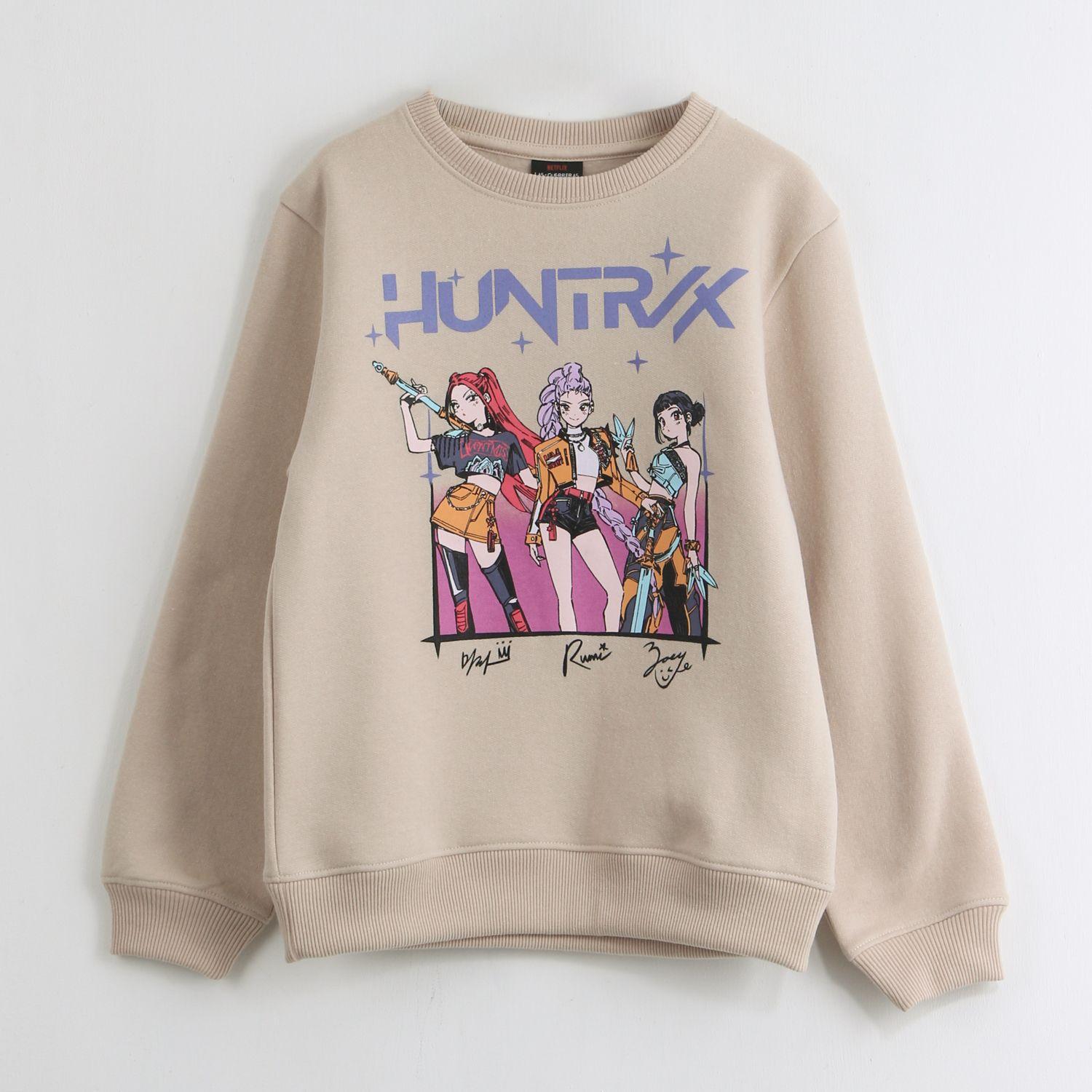 Polerón Cerrado Niña Huntrx Kpop Demon Hunters Beige-0