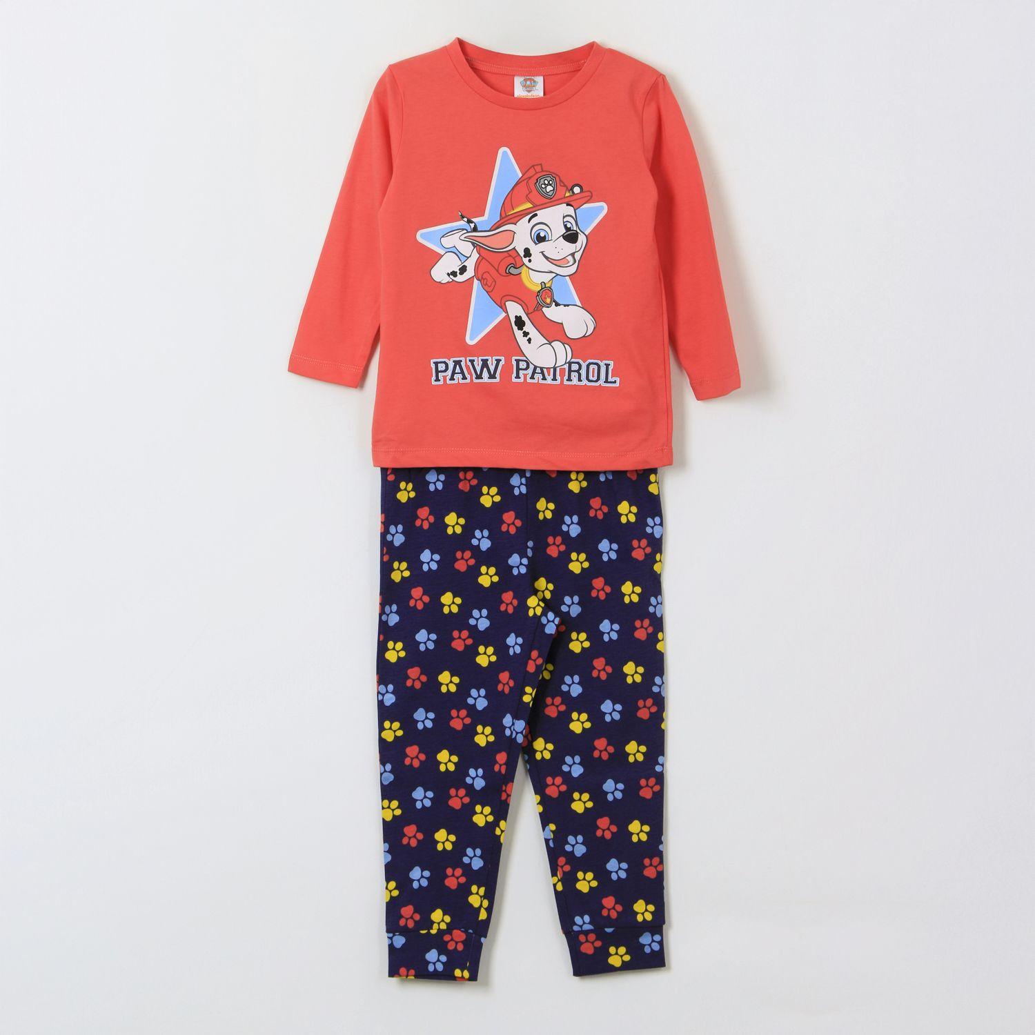 Pijama Manga Larga Niño Marshall Rojo Paw Patrol-0
