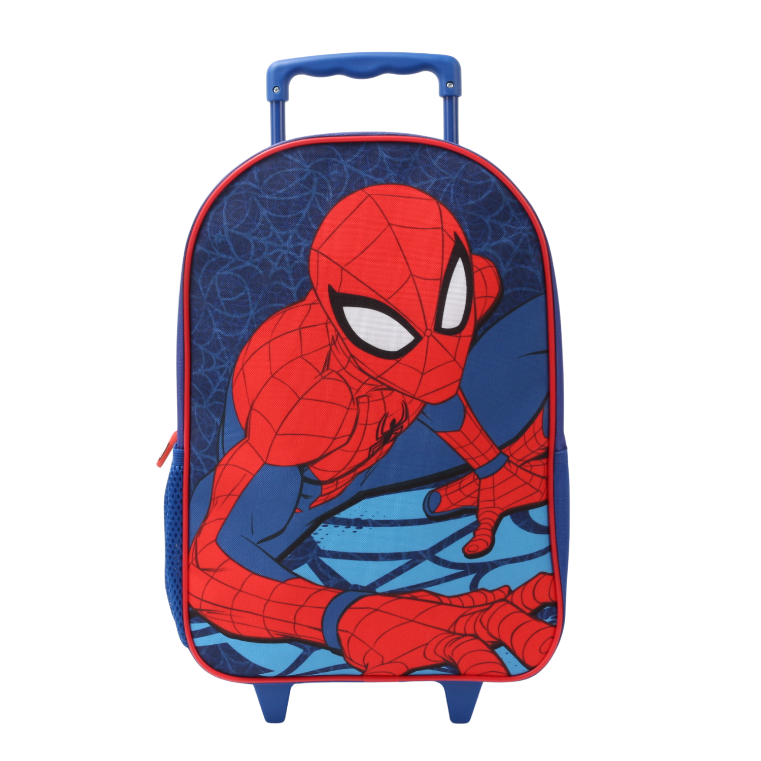 Mochila Escolar con Ruedas Niño Spiderman Azul Marvel-0