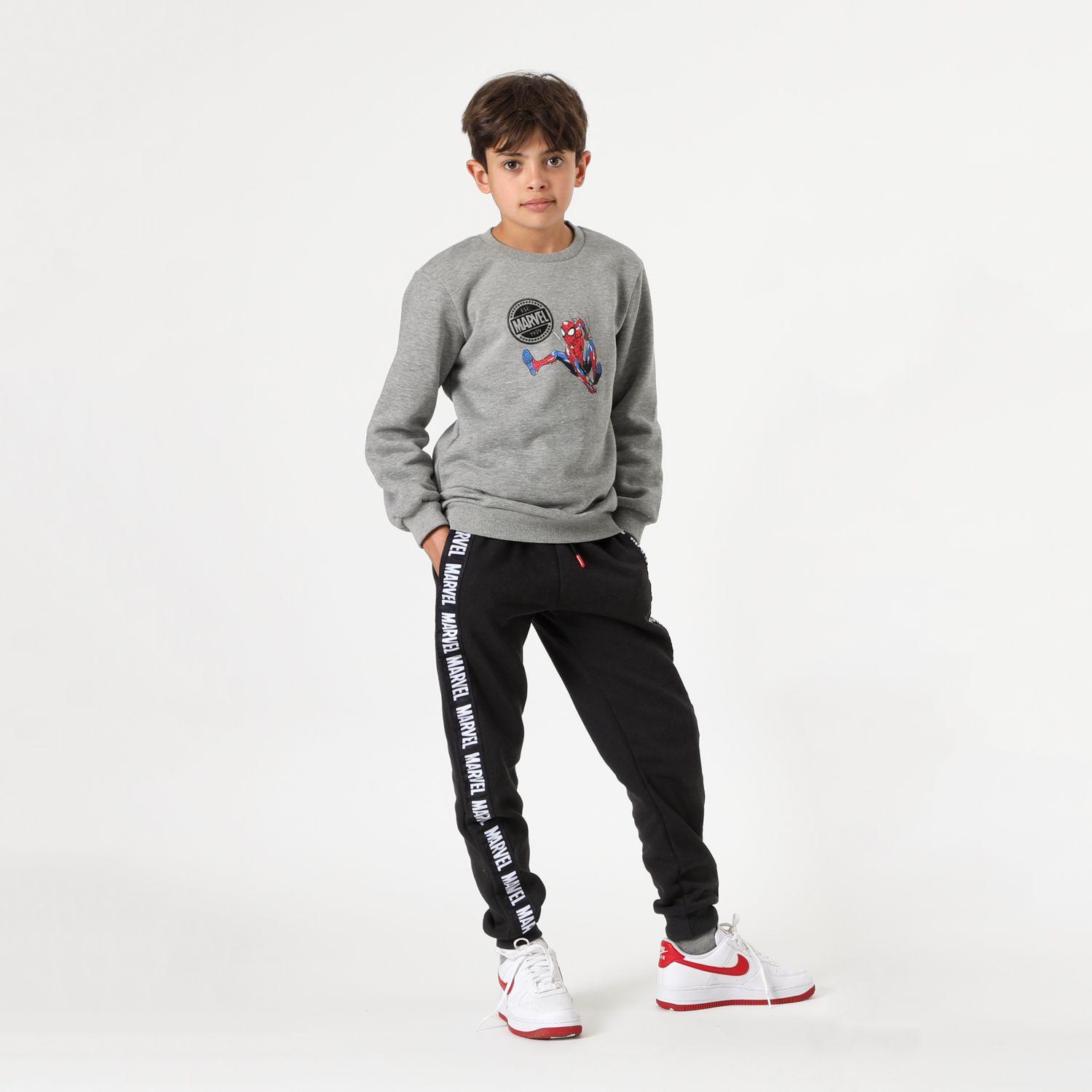 Buzo Niño Spiderman Balance Gris Marvel-0