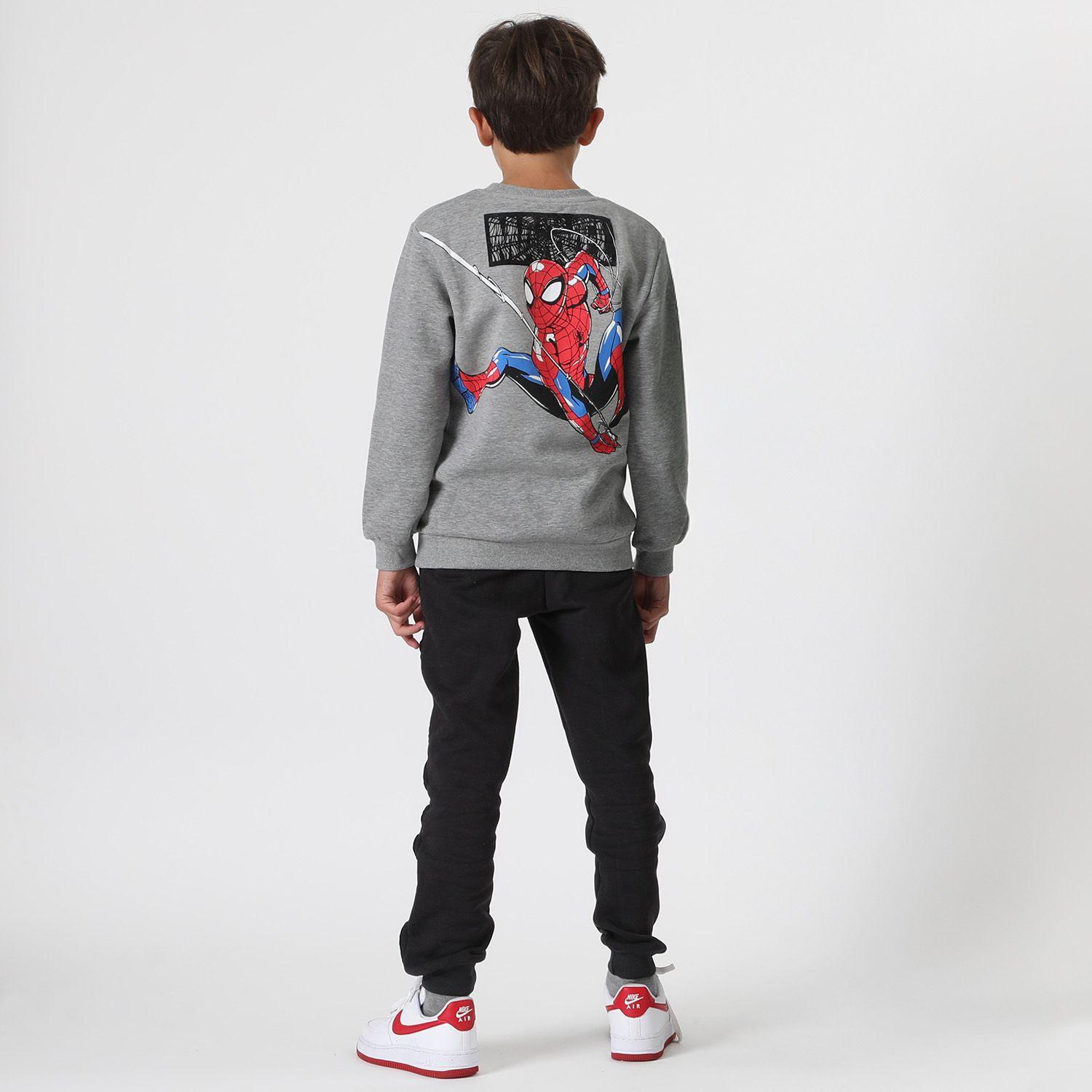 Buzo Niño Spiderman Balance Gris Marvel-2