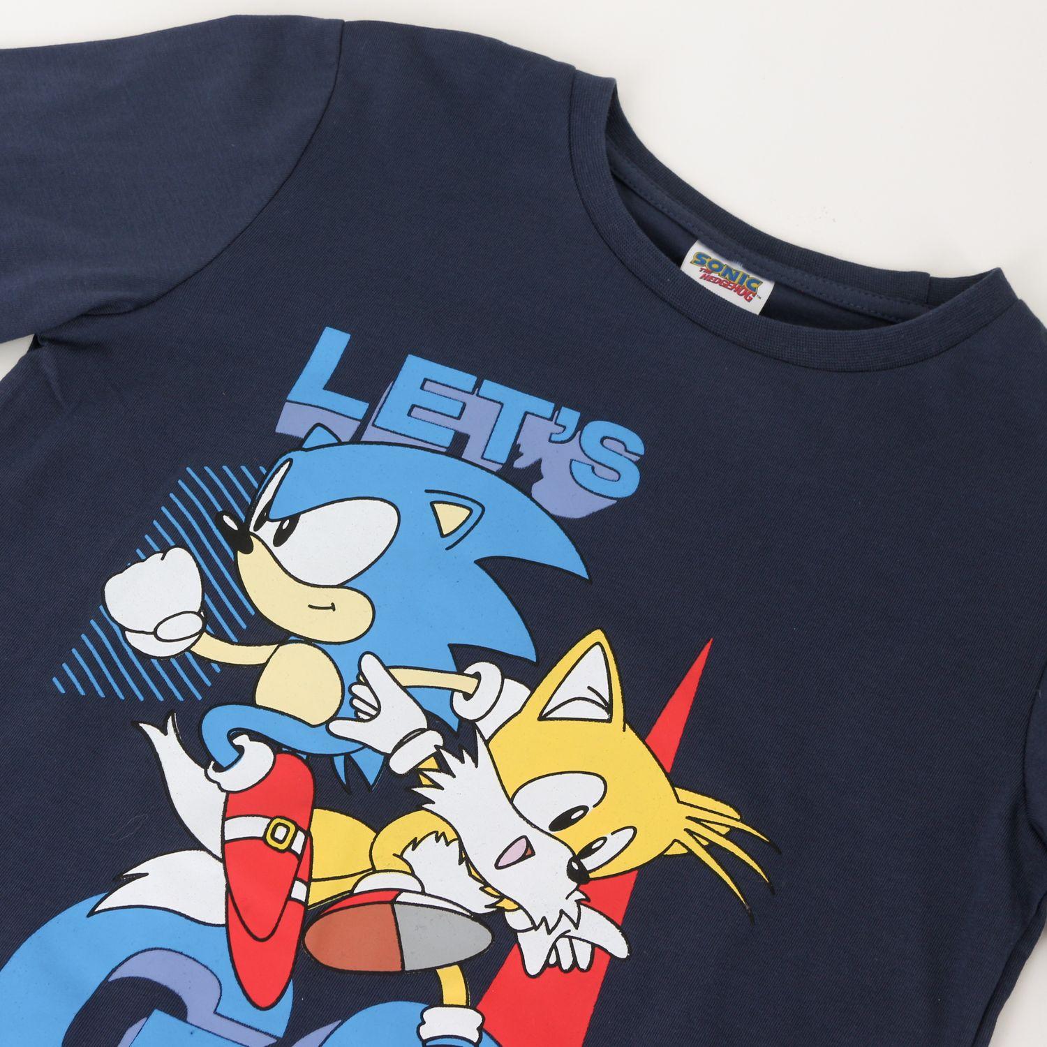 Pijama Manga Larga Niño Lets Go Azul Sonic-2