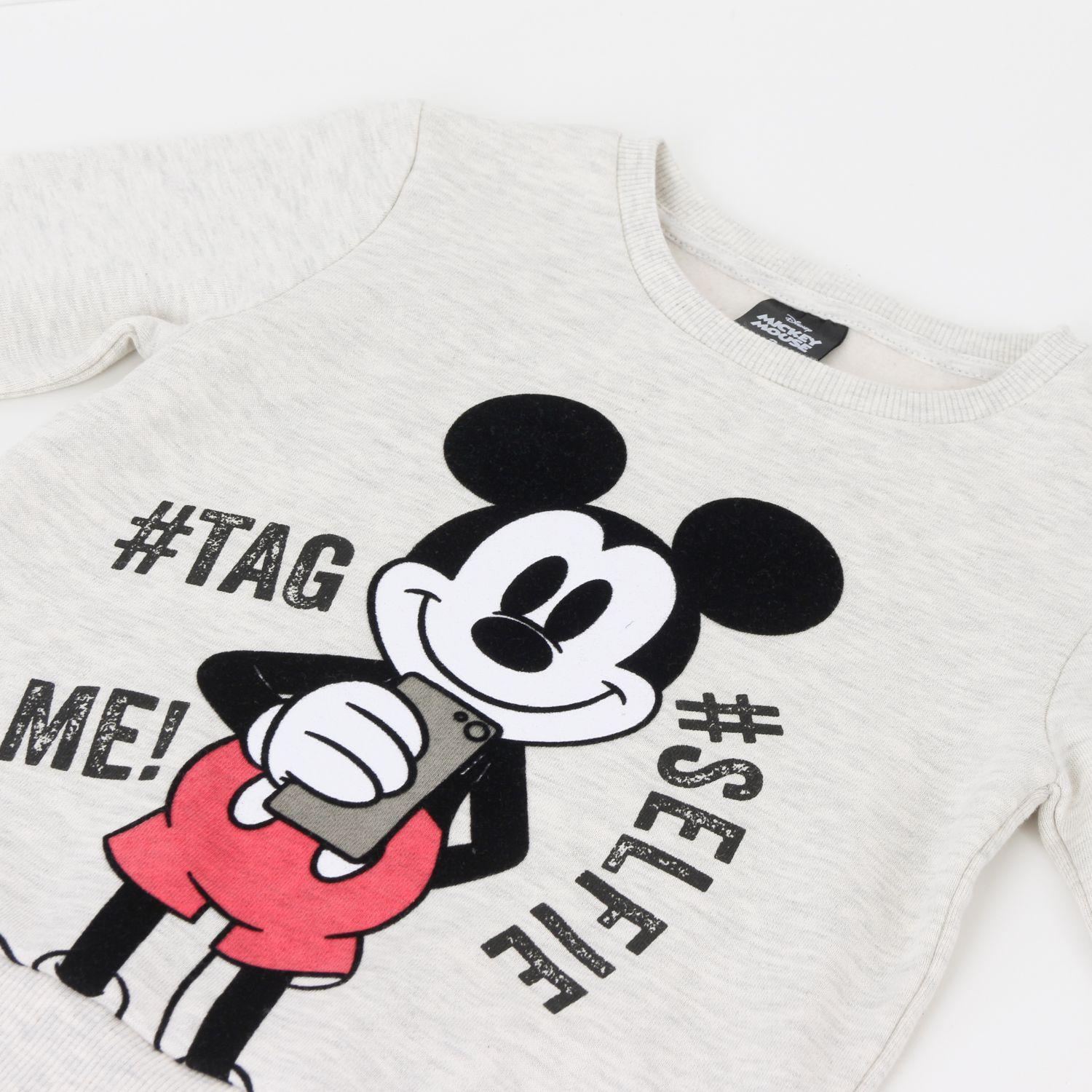 Conjunto Buzo Niño Selfie Mickey Mouse Blanco Disney-2