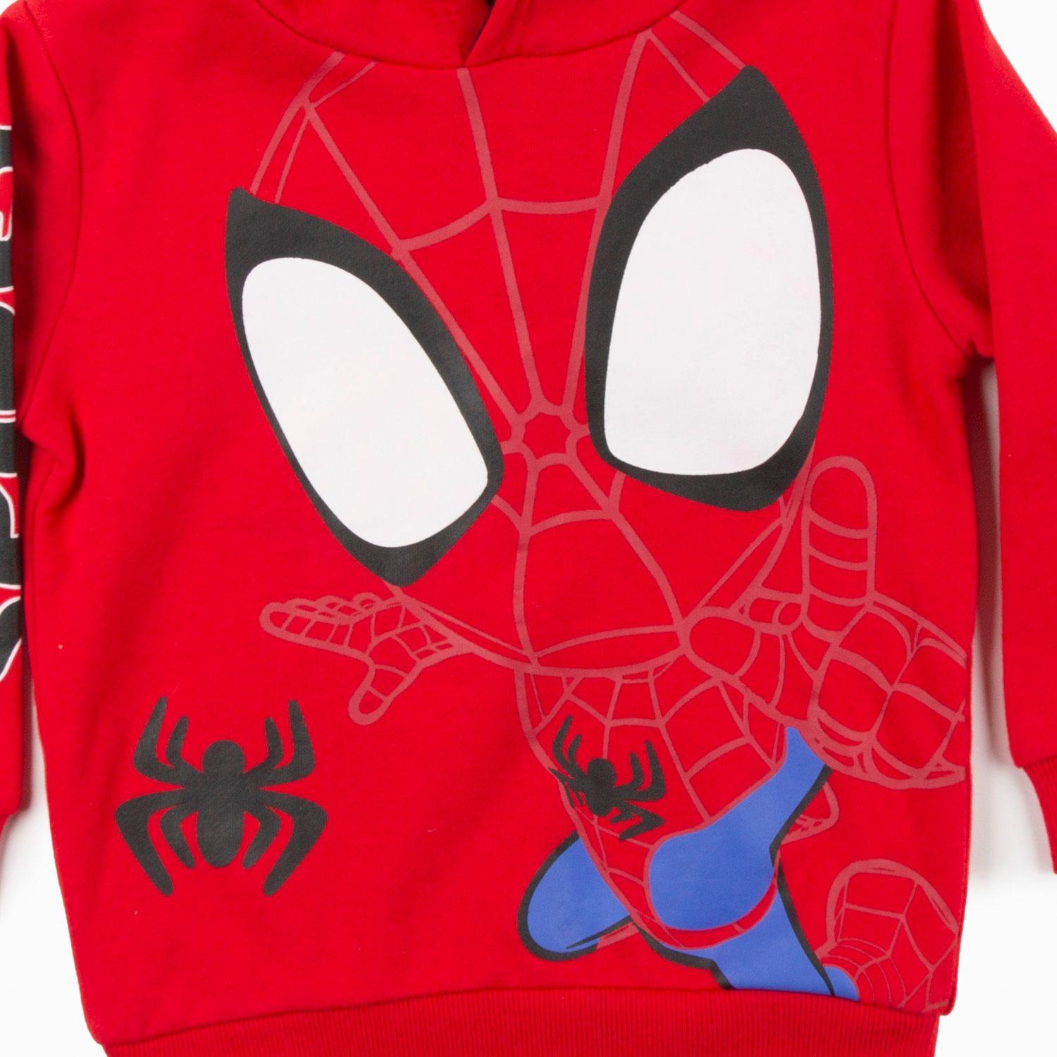 Poleron Gorro Niño Spidey Ojos Rojo Marvel-4