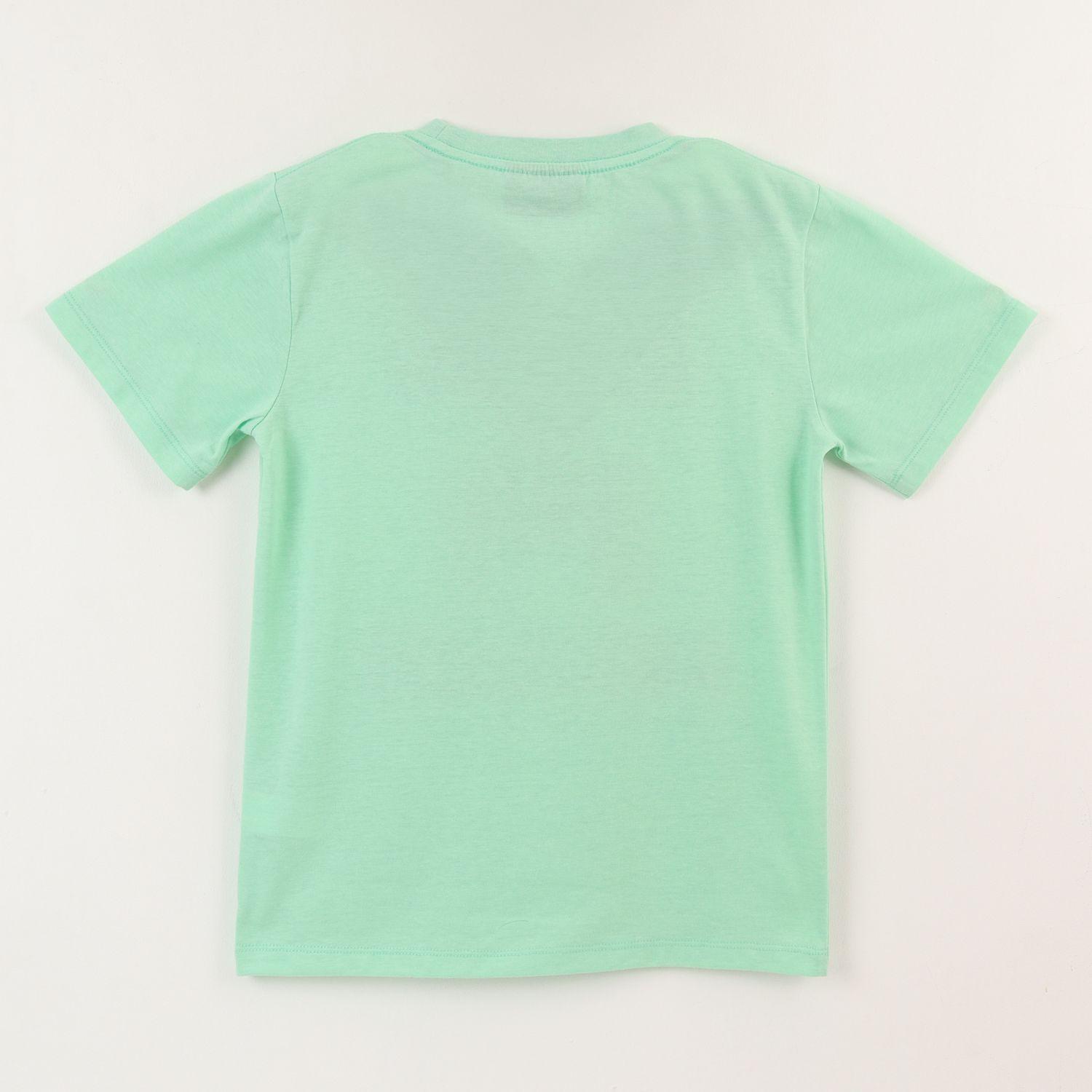 Polera Manga Corta Niño Verde Creeper Face Minecraft-1