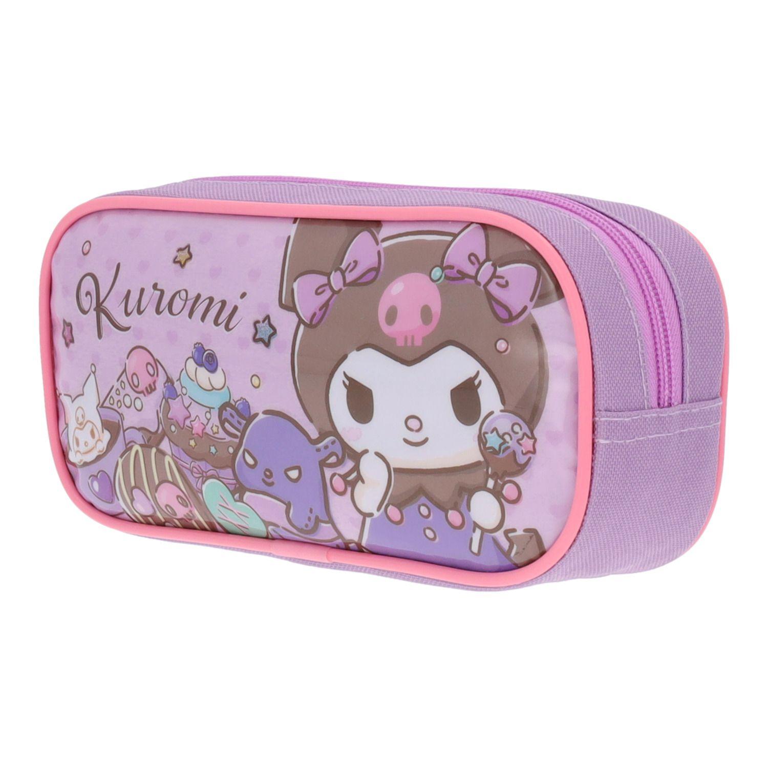 Estuche Escolar Niña Kuromi Morado Hello Kitty-7