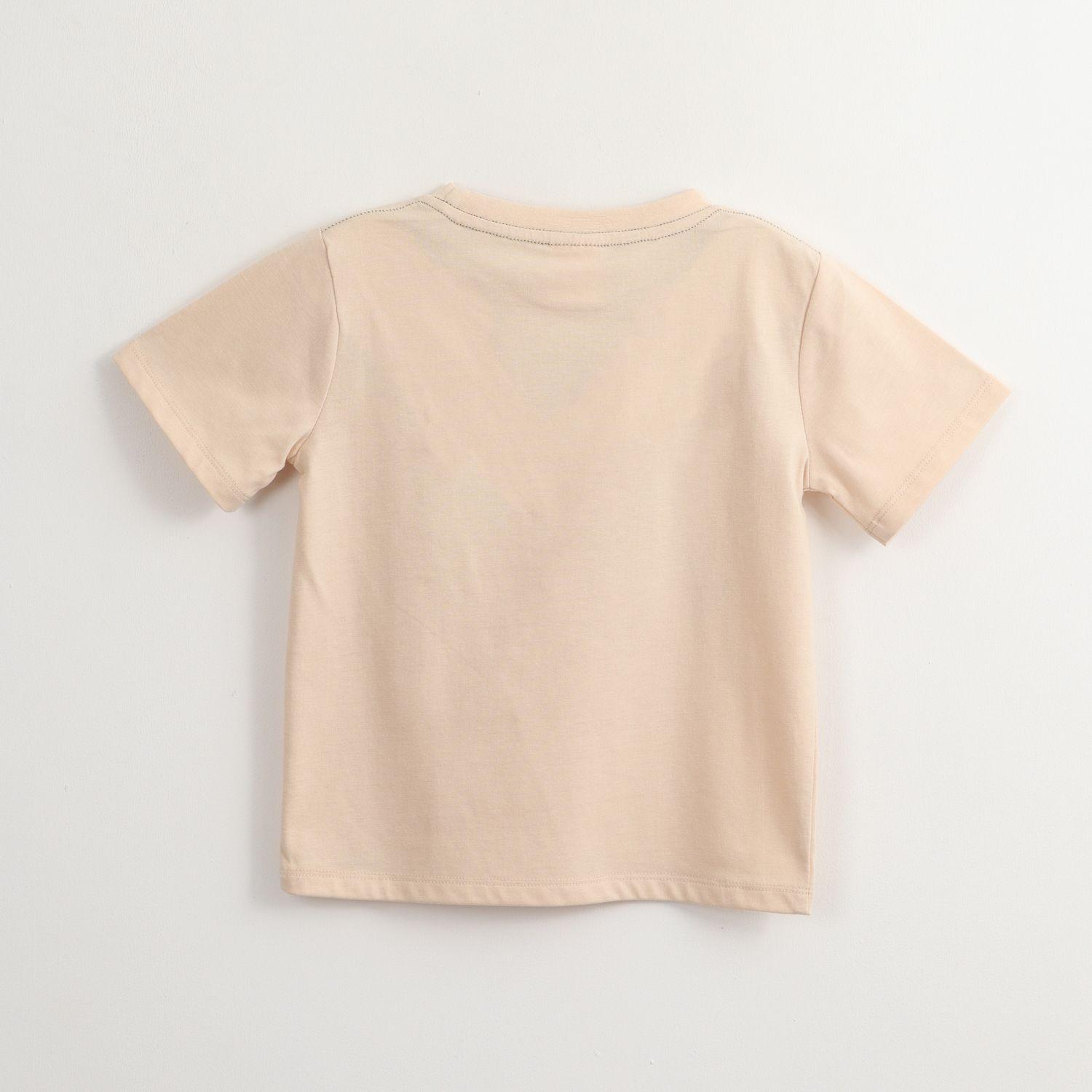 Polera Manga Corta Niño Cars Fireball Beige Disney-2
