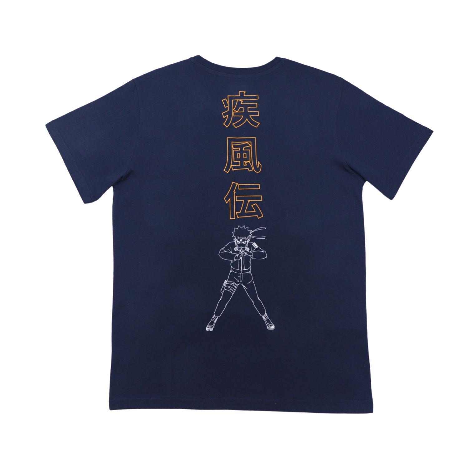 Polera Hombre Naruto Jutsu Azul Marino Naruto-2