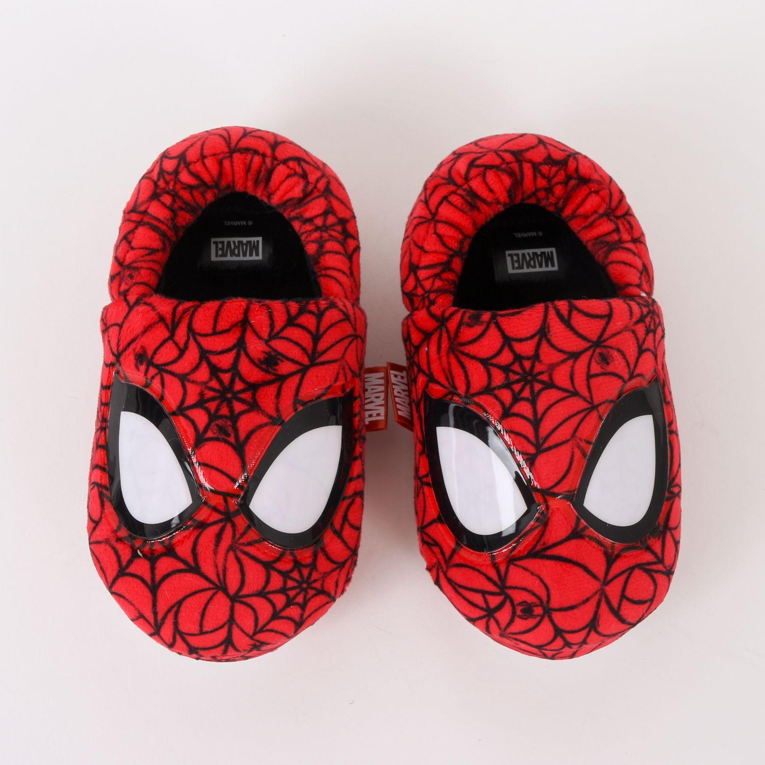 Pantufla Niño Telaraña Spiderman Ojos Rojo Marvel-3