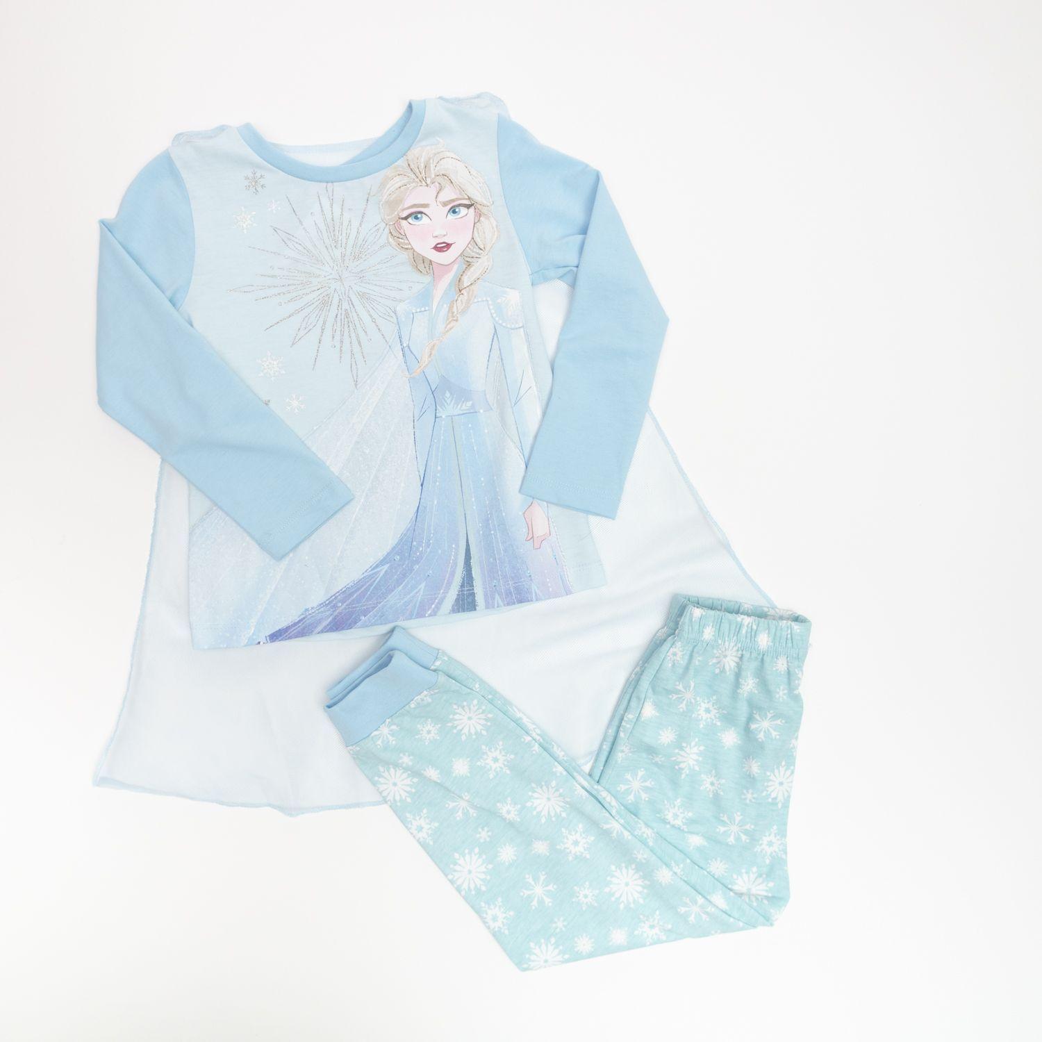 Pijama Niña Frozen Capa Celeste Disney-1