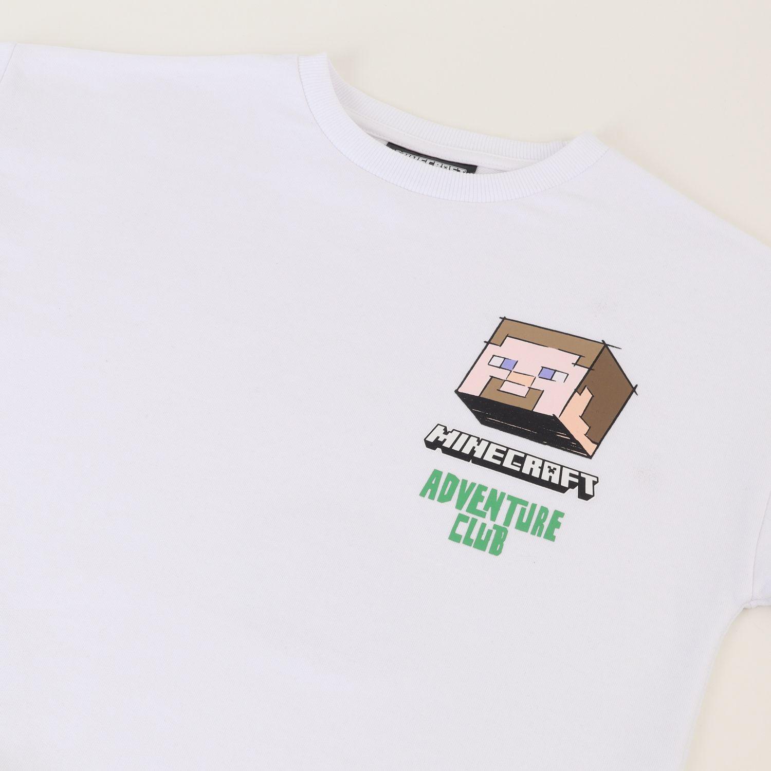 Conjunto Niño Comfy Blanco Minecraft-1