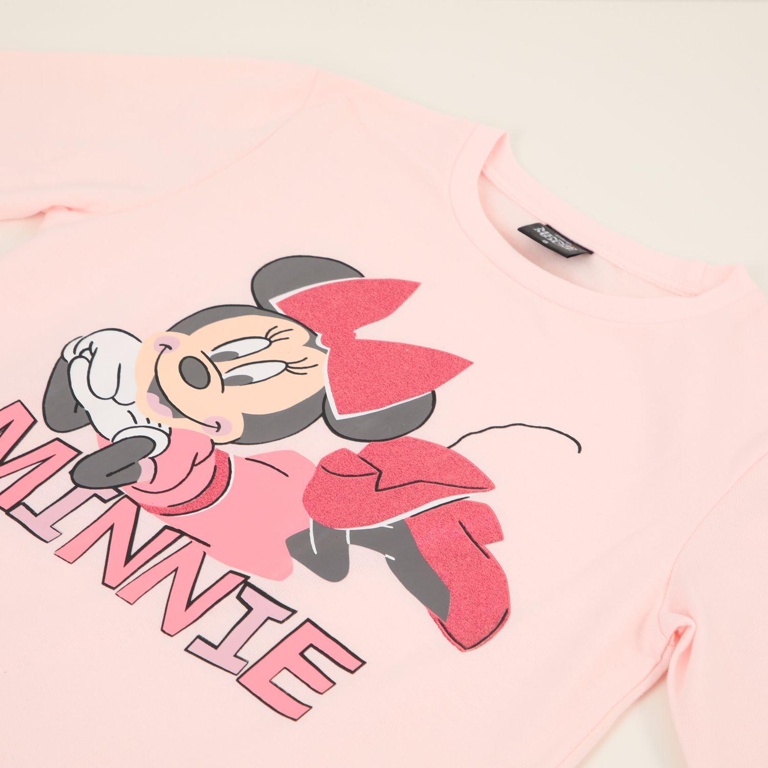 Pijama Manga Larga Niña Minnie Mouse Rosado Disney-3