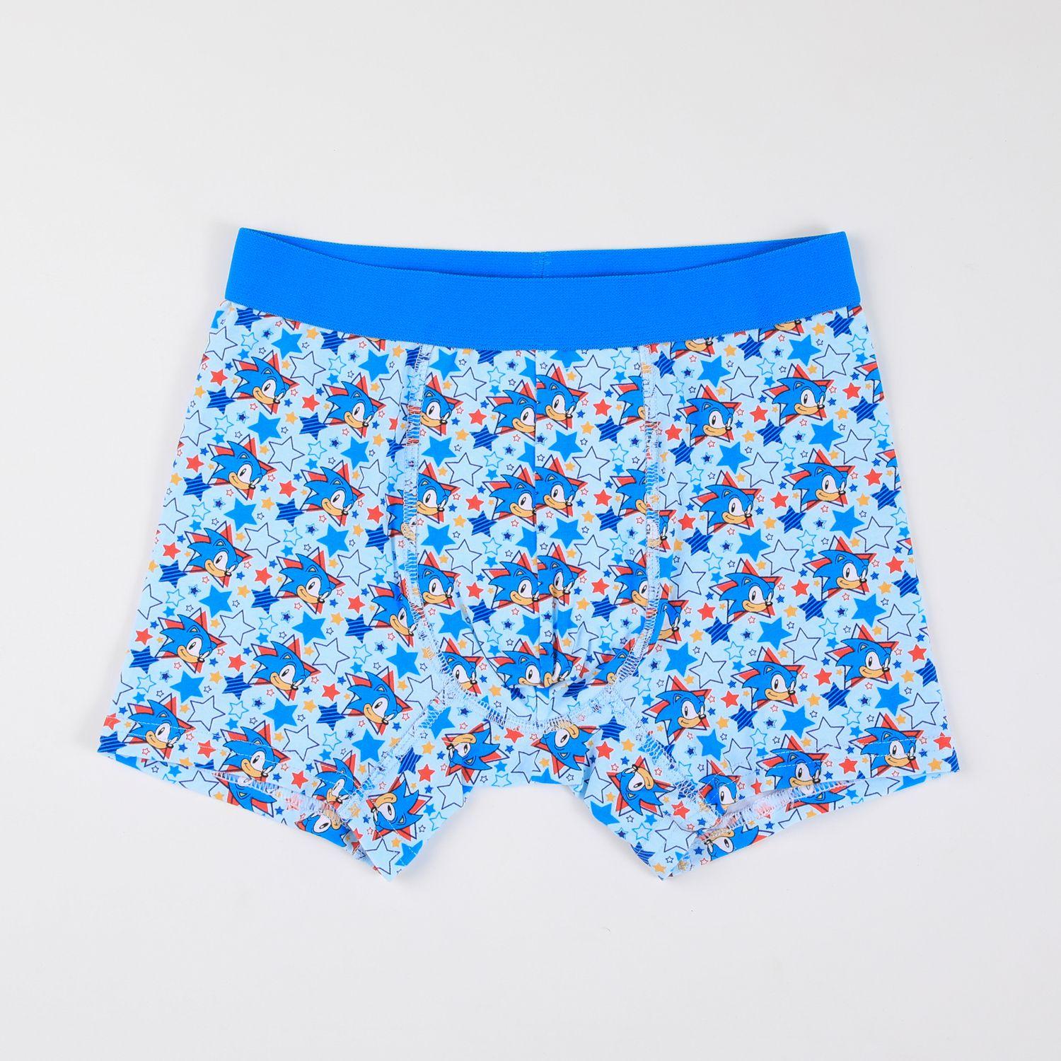 Tripack Bóxer Niño Full Print Azul Sonic-1