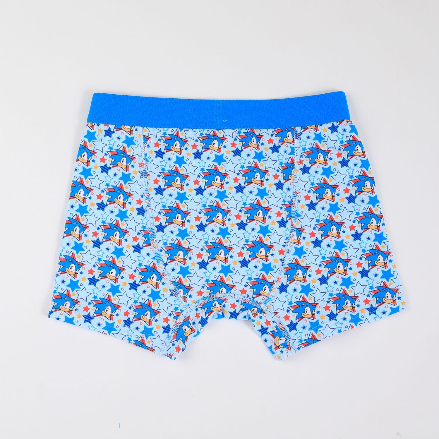 Tripack Bóxer Niño Full Print Azul Sonic-6