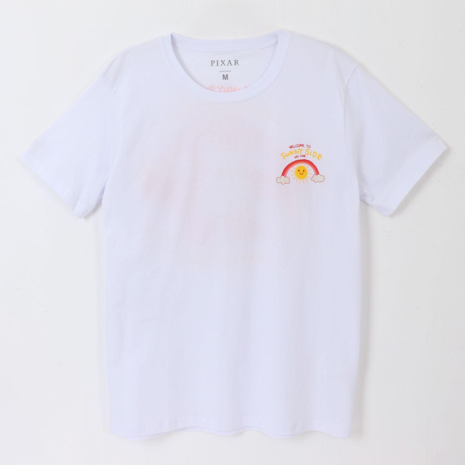 Polera Manga Corta Adulto Blanco Lotso Pixar Disney-0