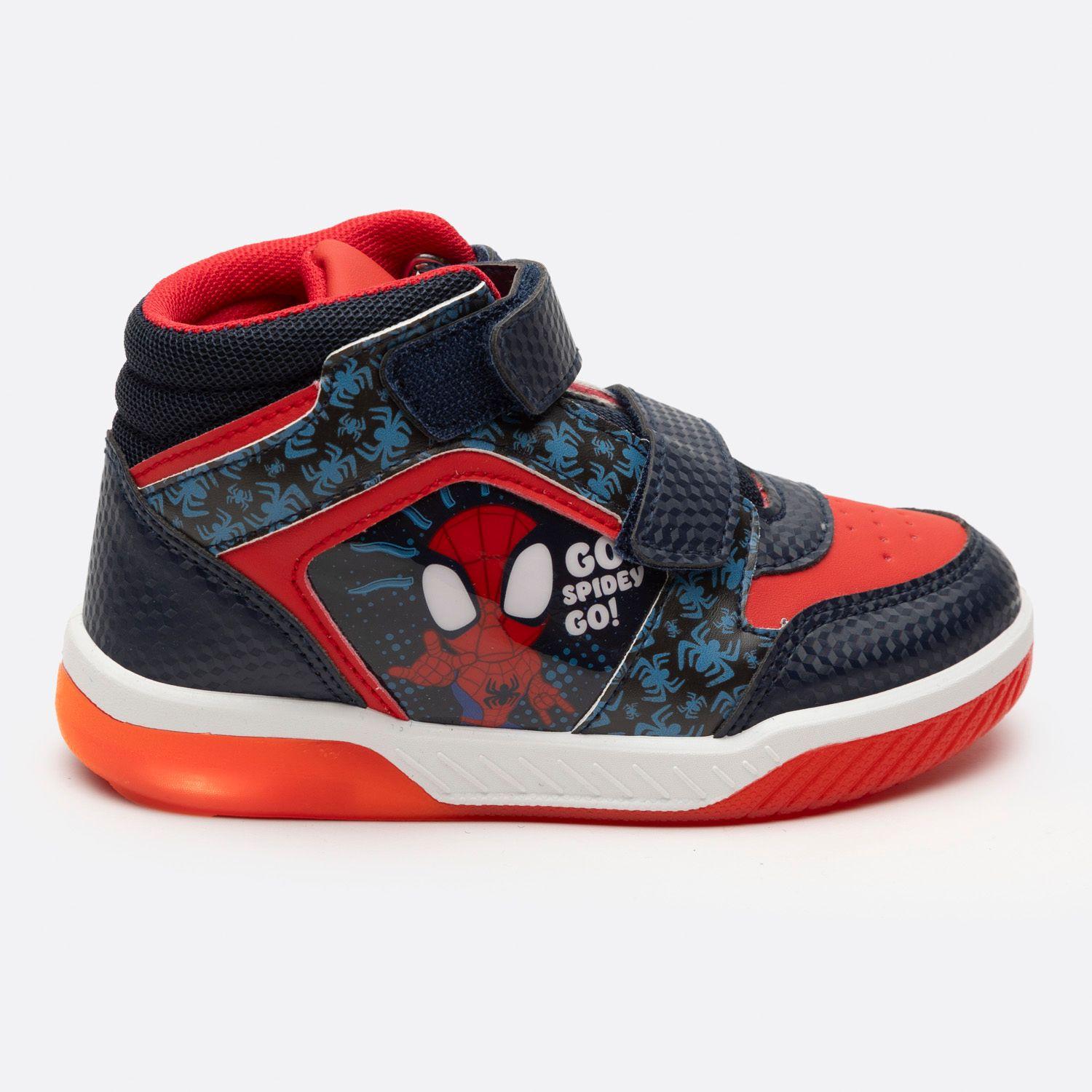 Zapatilla Con Luces Niño Spidey Azul Marvel-0