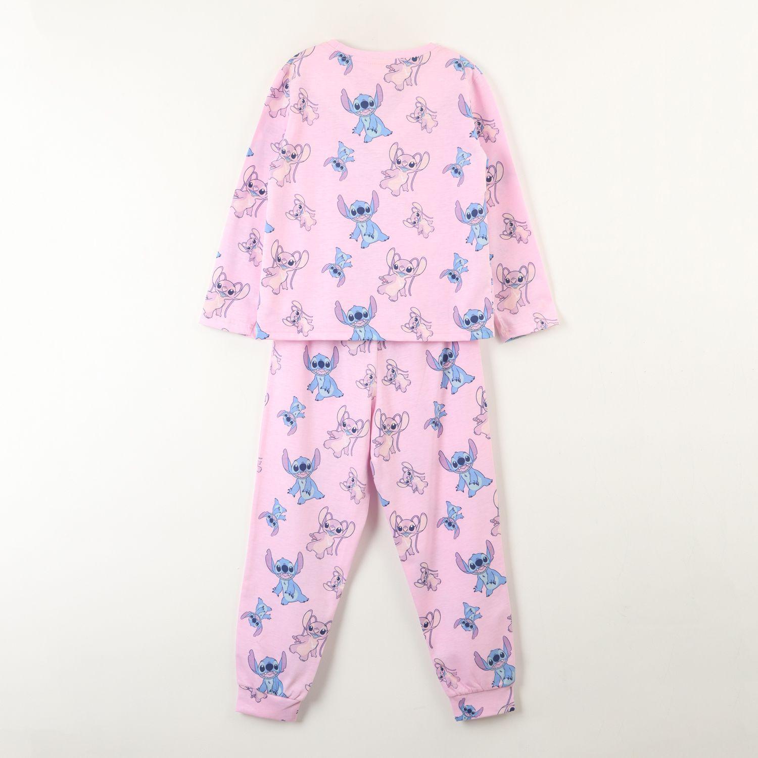 Conjunto Pijama Niña Lilo & Stitch Angel Print Rosado Disney-3