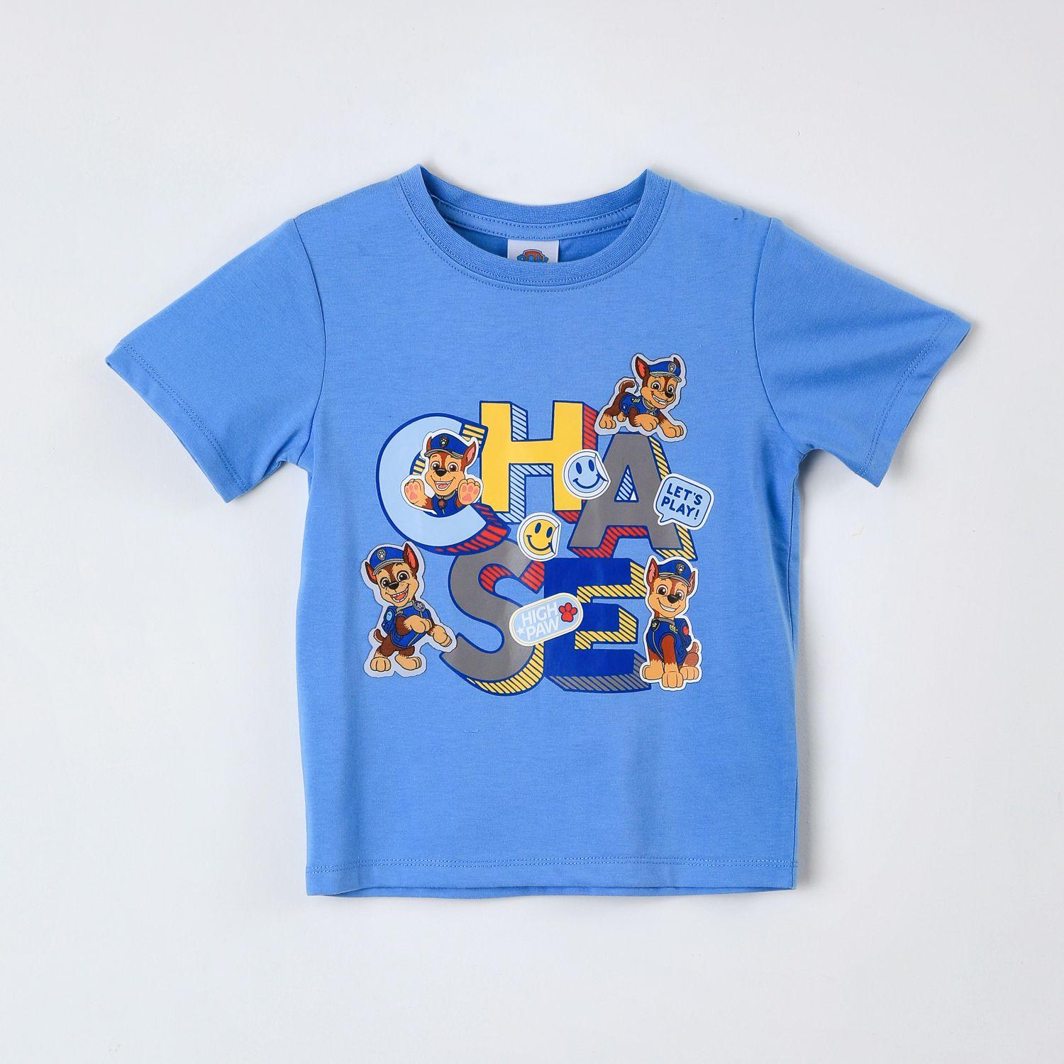 Polera Manga Corta Niño Paw Patrol Azul-0