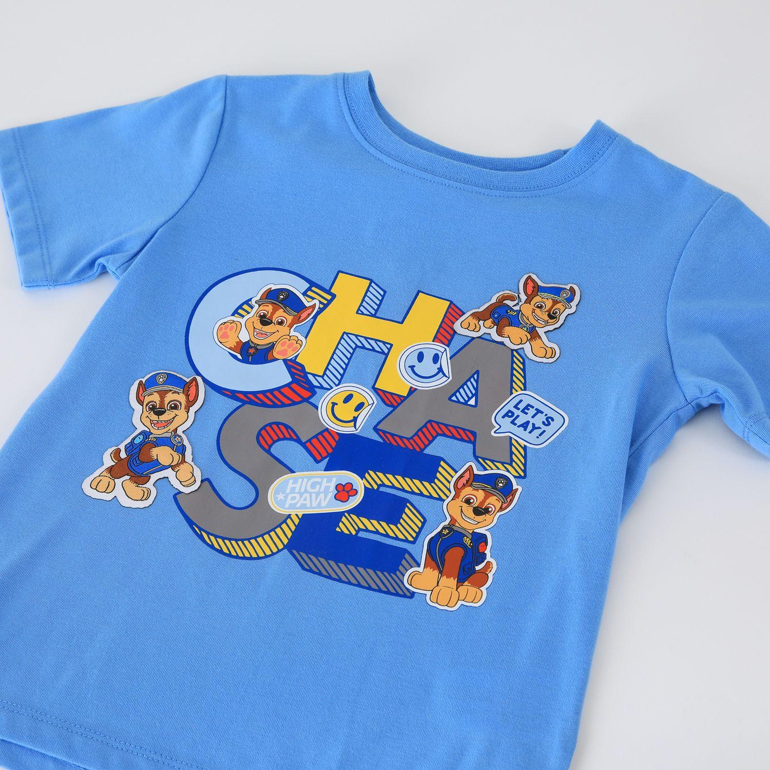 Polera Manga Corta Niño Paw Patrol Azul-2