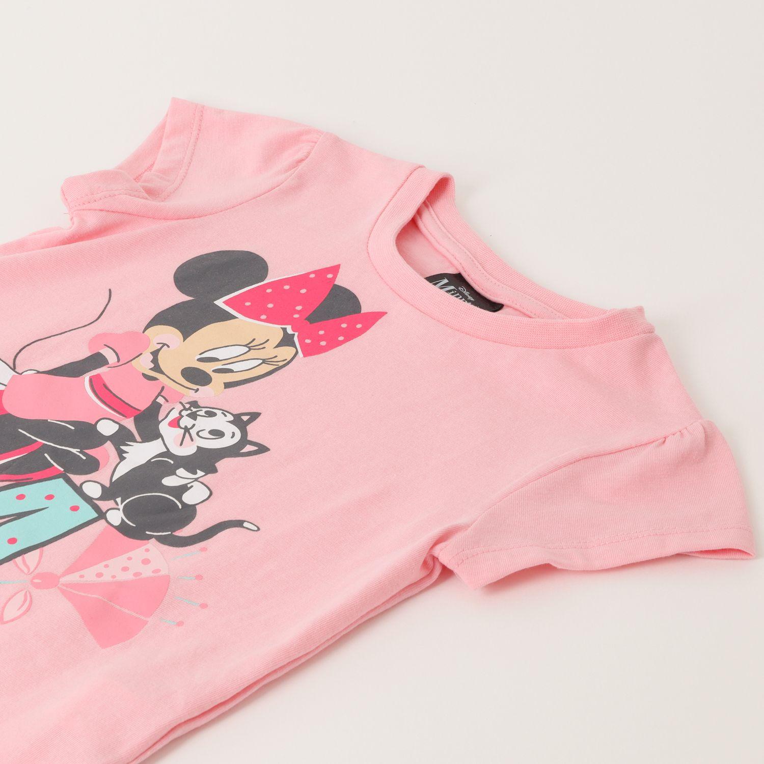 Pijama Corto Niña Minnie Amigos Rosado Disney-1