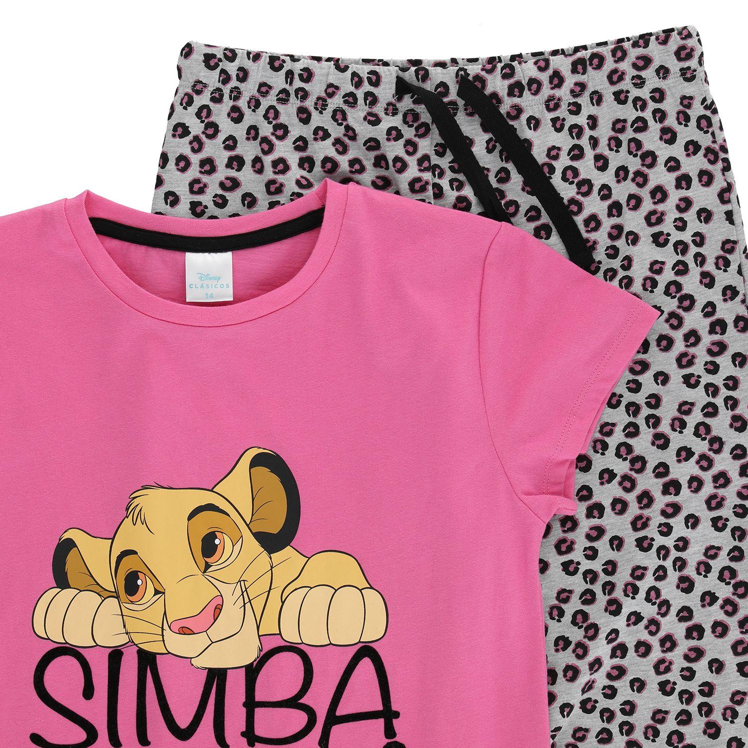 Pijama Niña Rey León Lay Down Rosado Disney-3