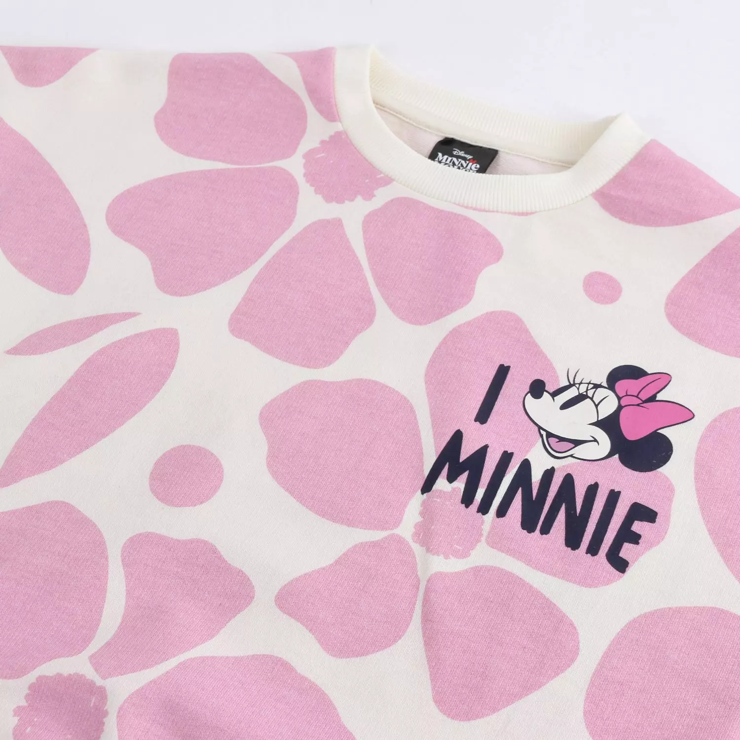 Conjunto Buzo Niña Minnie Disney Flores Blanco-2