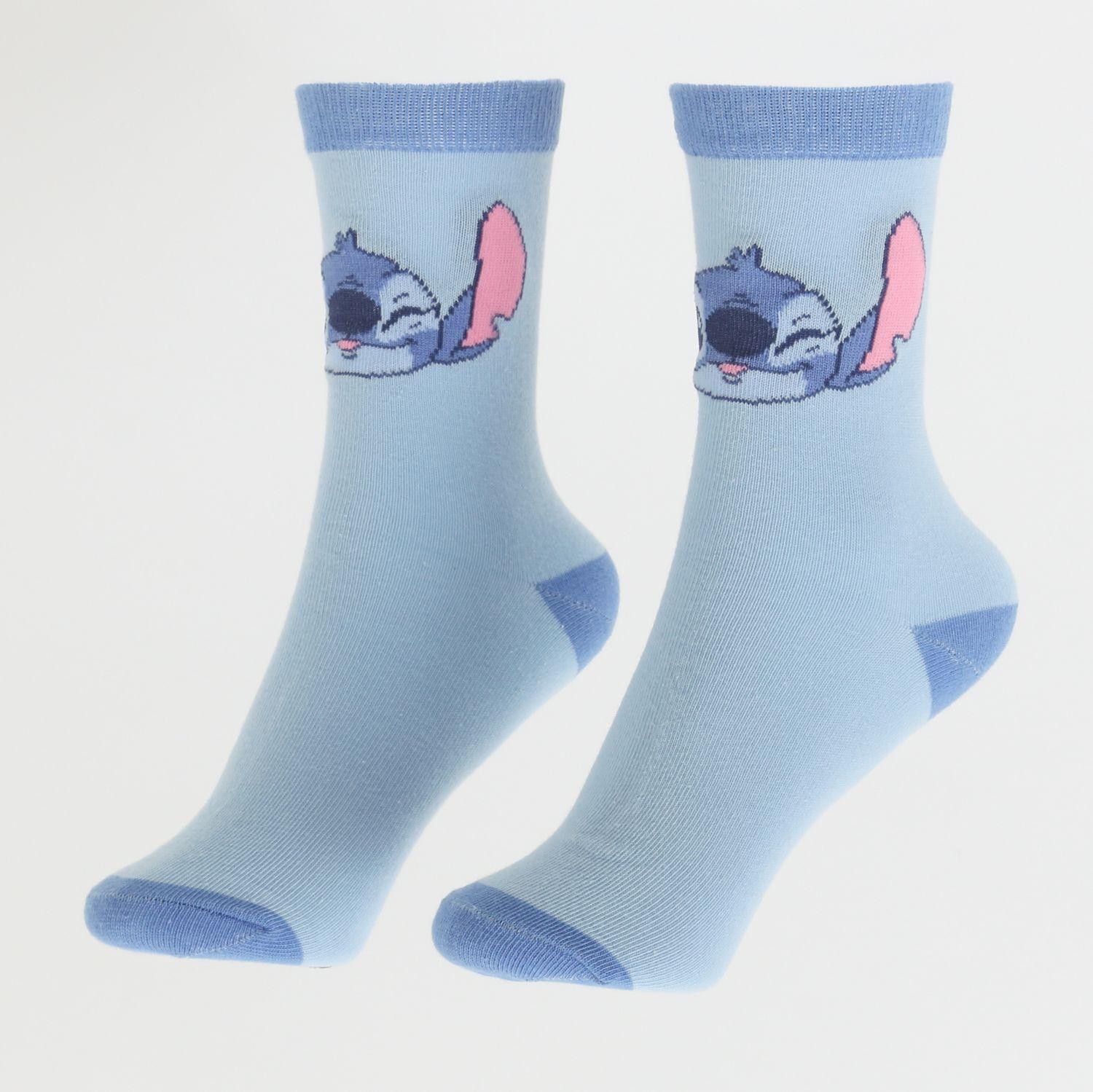 Bipack Calcetines Niña Full Print Lilo Stitch Celeste Disney-1