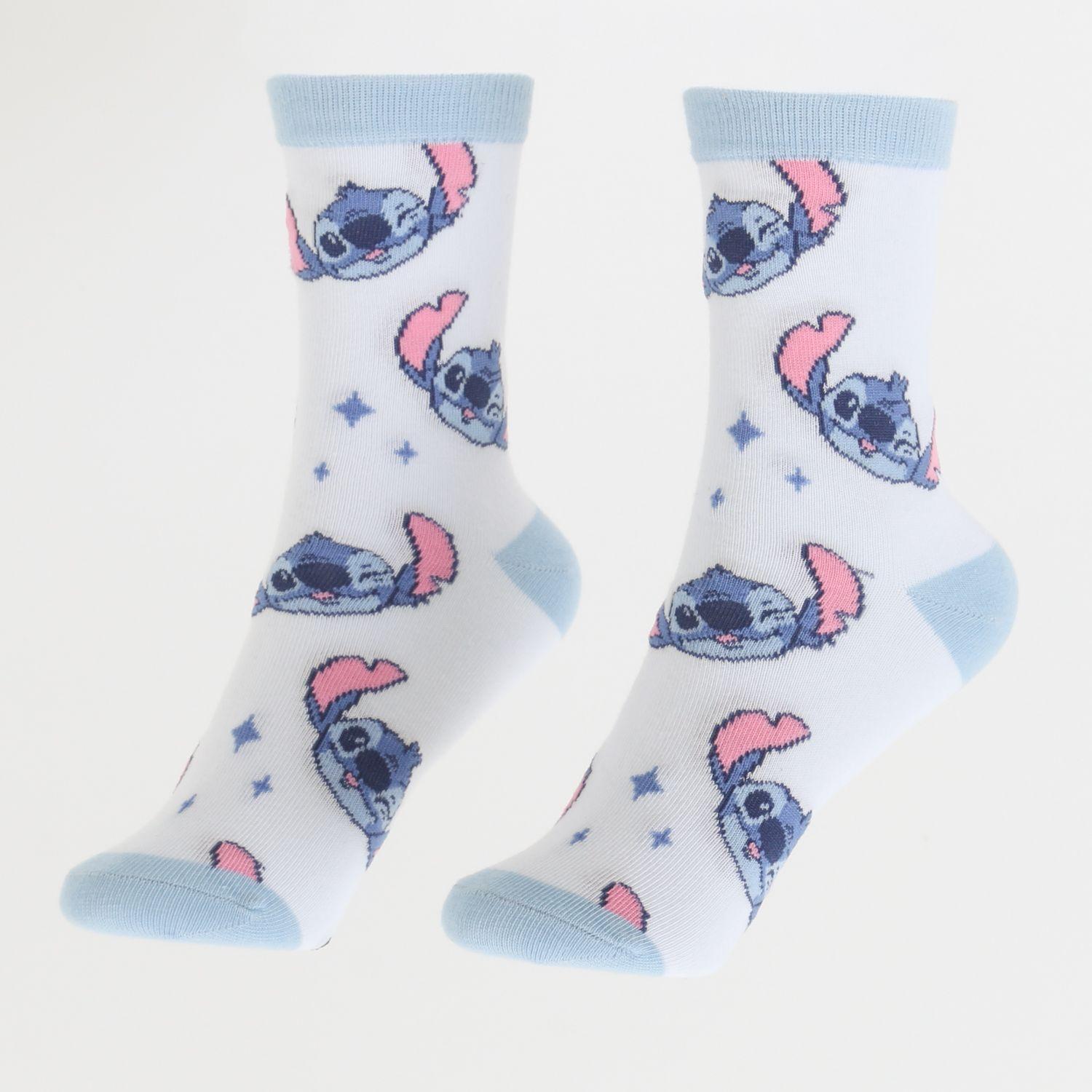Bipack Calcetines Niña Full Print Lilo Stitch Celeste Disney-3