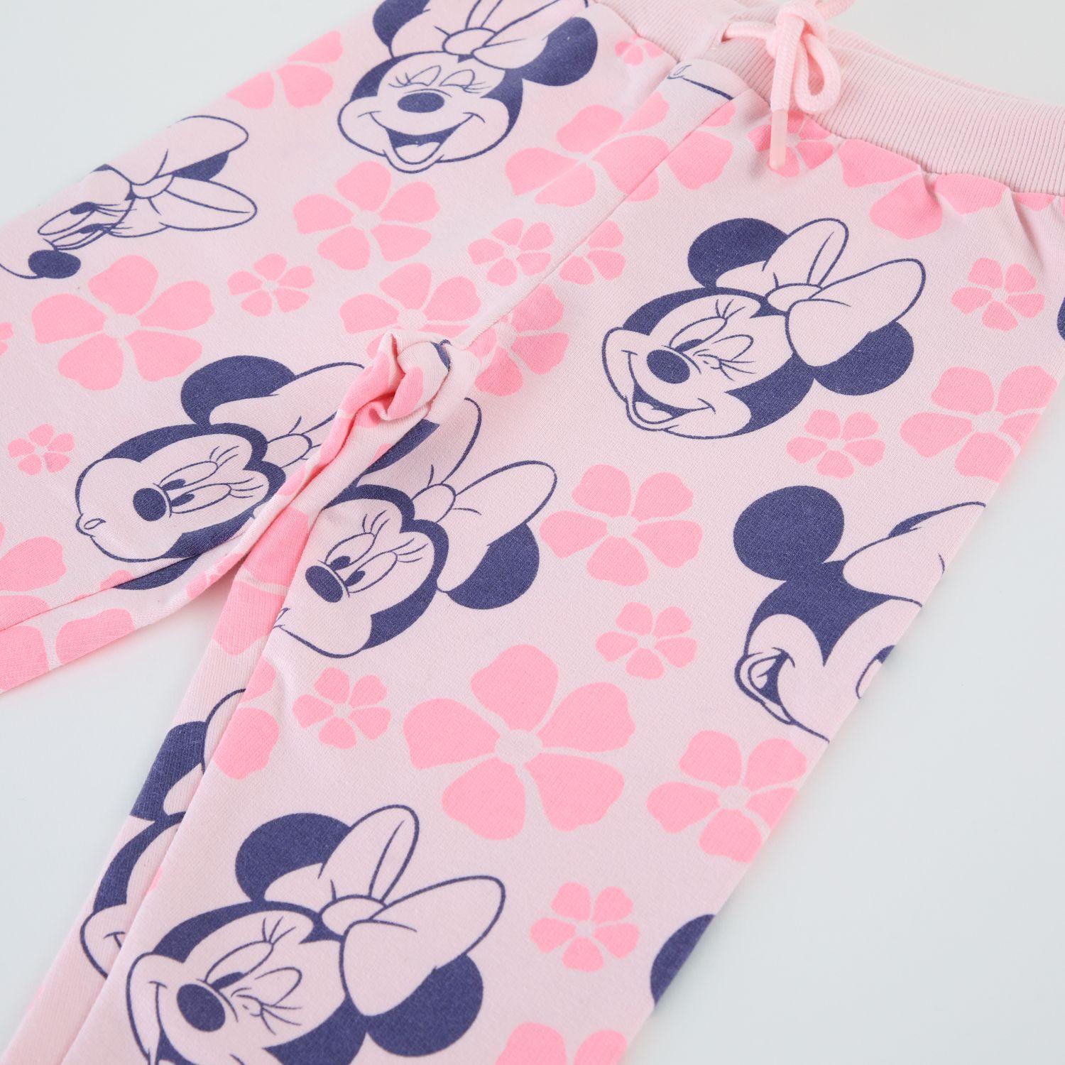 Conjunto Buzo Niña Full Print Flores Minnie Rosado Disney-3