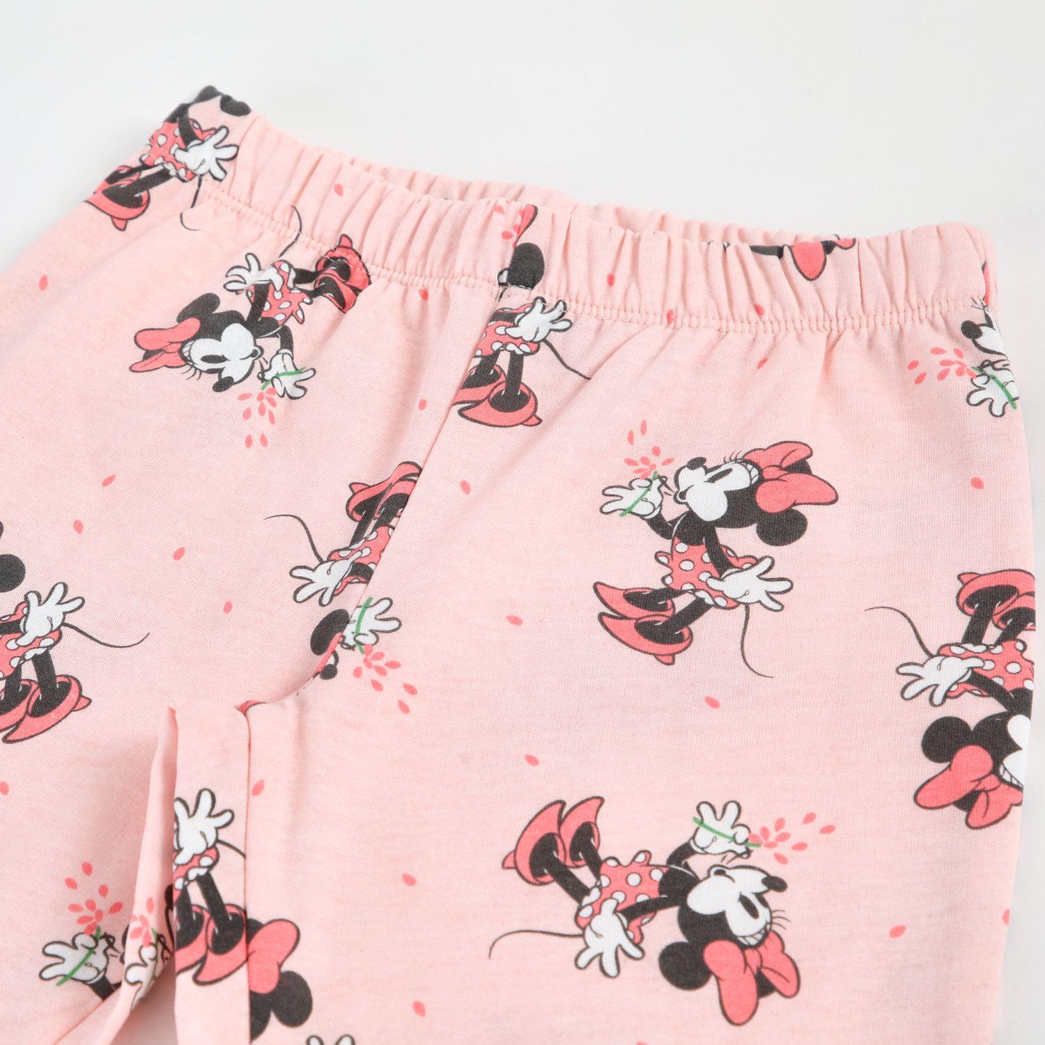 Pijama Manga Larga Niña Full Print Minnie Mouse Rosa Disney-3