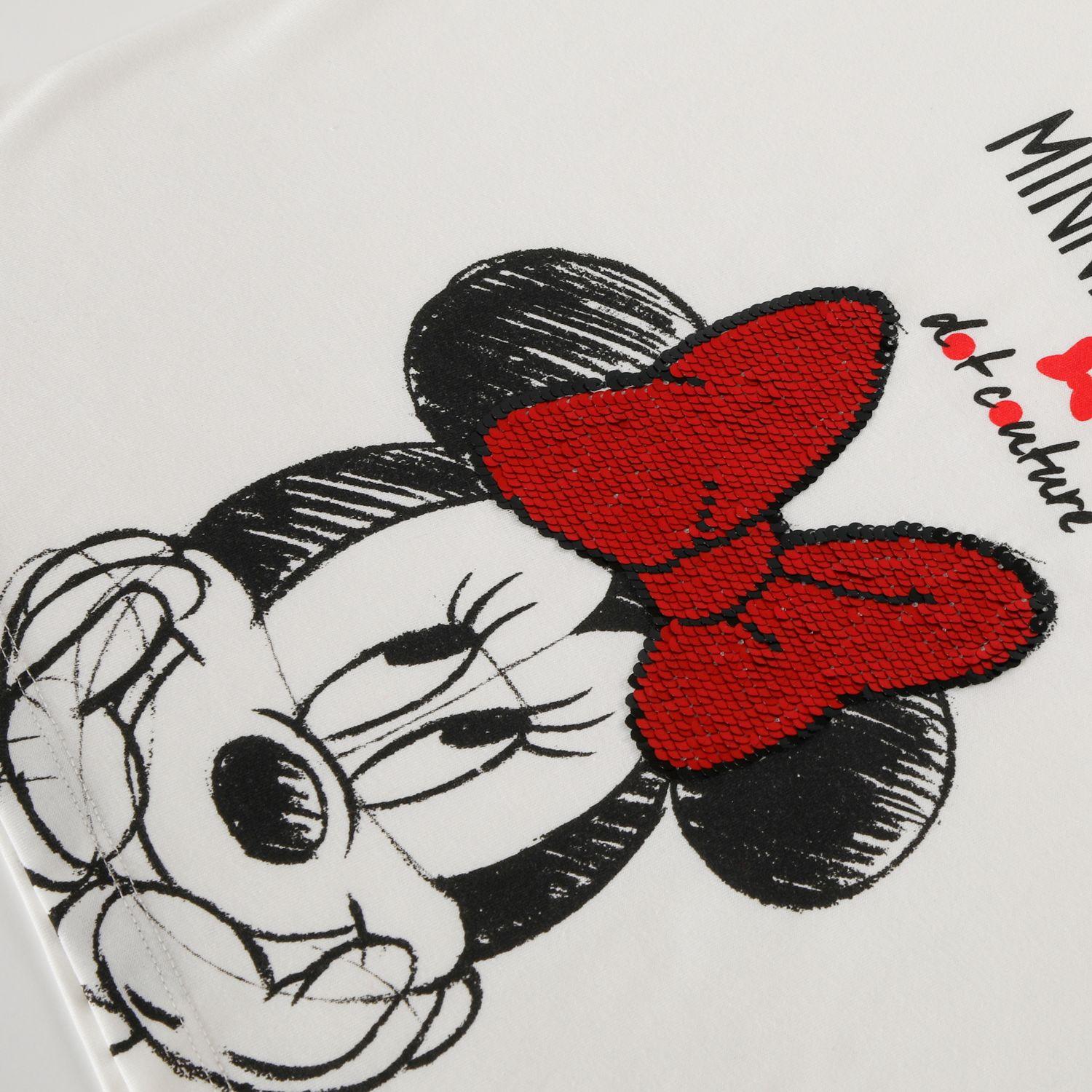 Polera Manga Larga Niña Minnie Dot Couture Blanco Disney-3