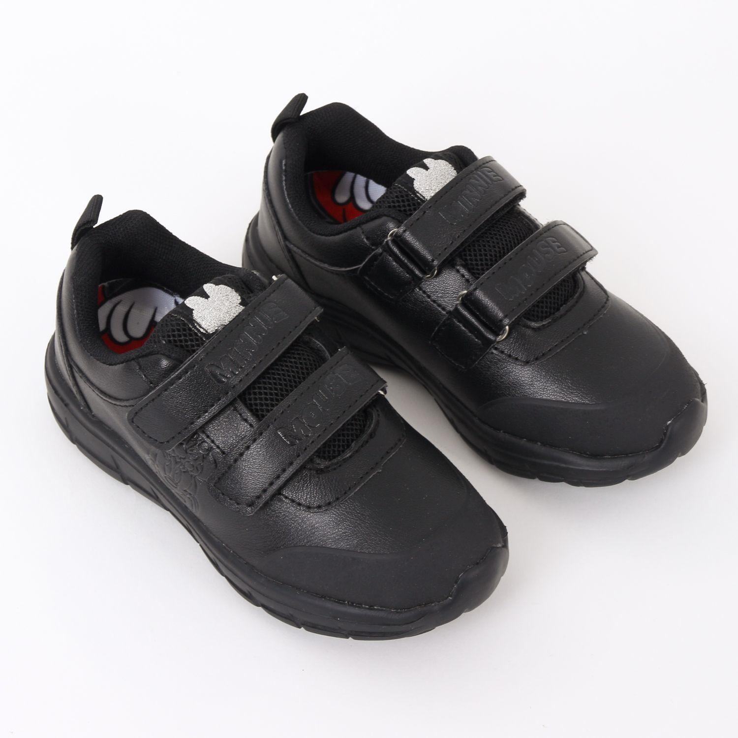 Zapatilla Escolar Niña Velcro Minnie Mouse Negro Disney-1