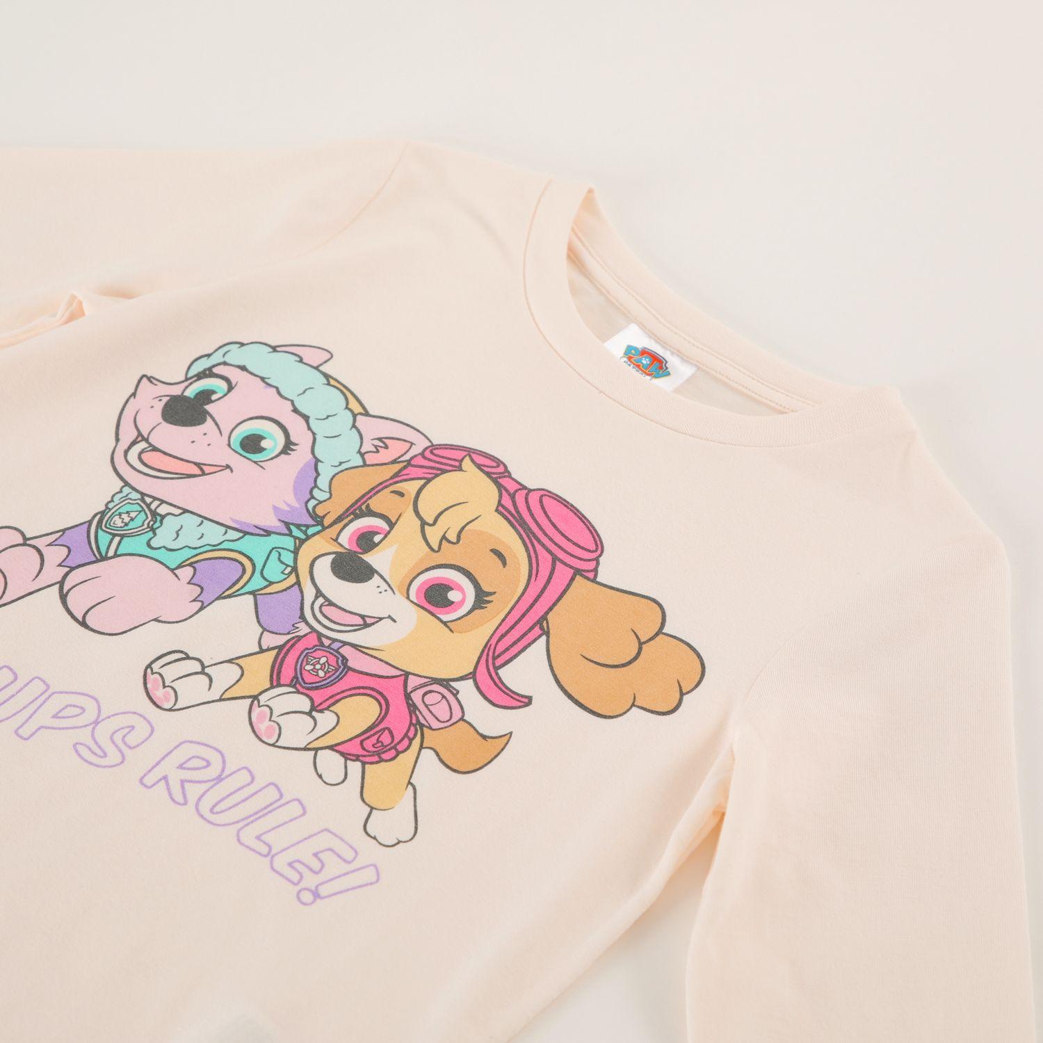 Conjunto Pijama Niña Pups Rule Beige Paw Patrol-1