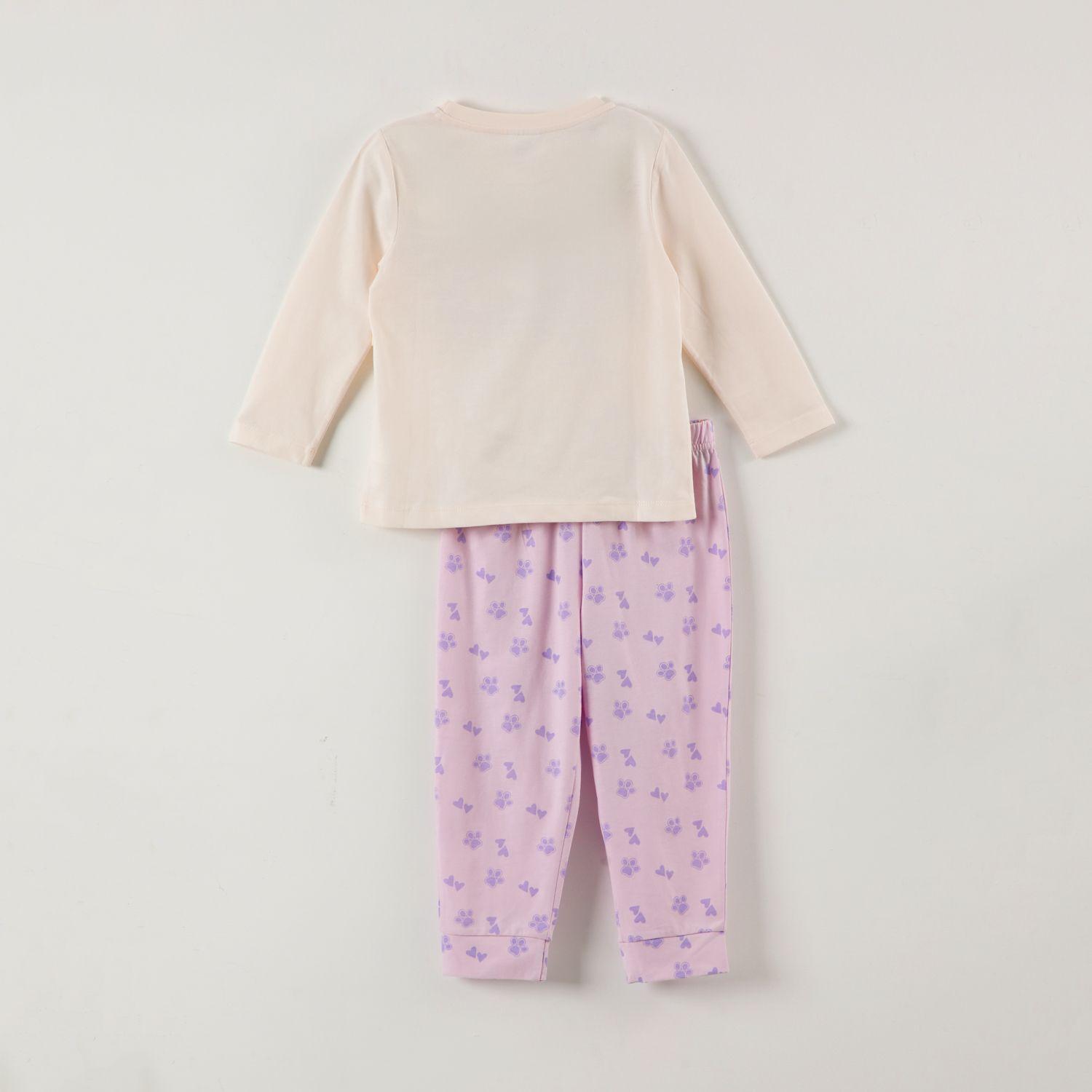 Conjunto Pijama Niña Pups Rule Beige Paw Patrol-3