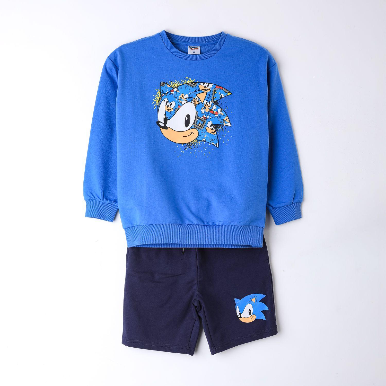 Conjunto Niño Sonic Corto Azul-0