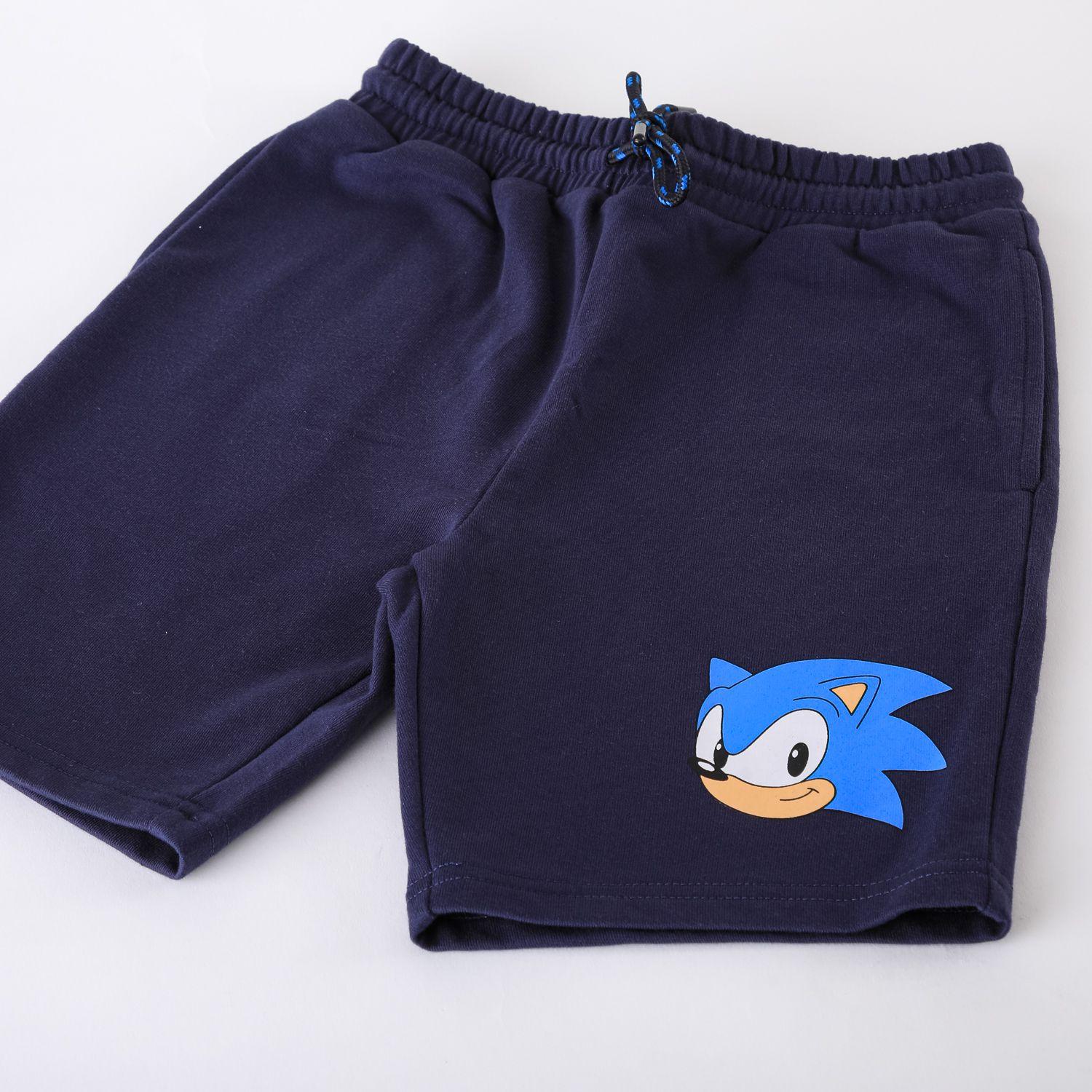 Conjunto Niño Sonic Corto Azul-3
