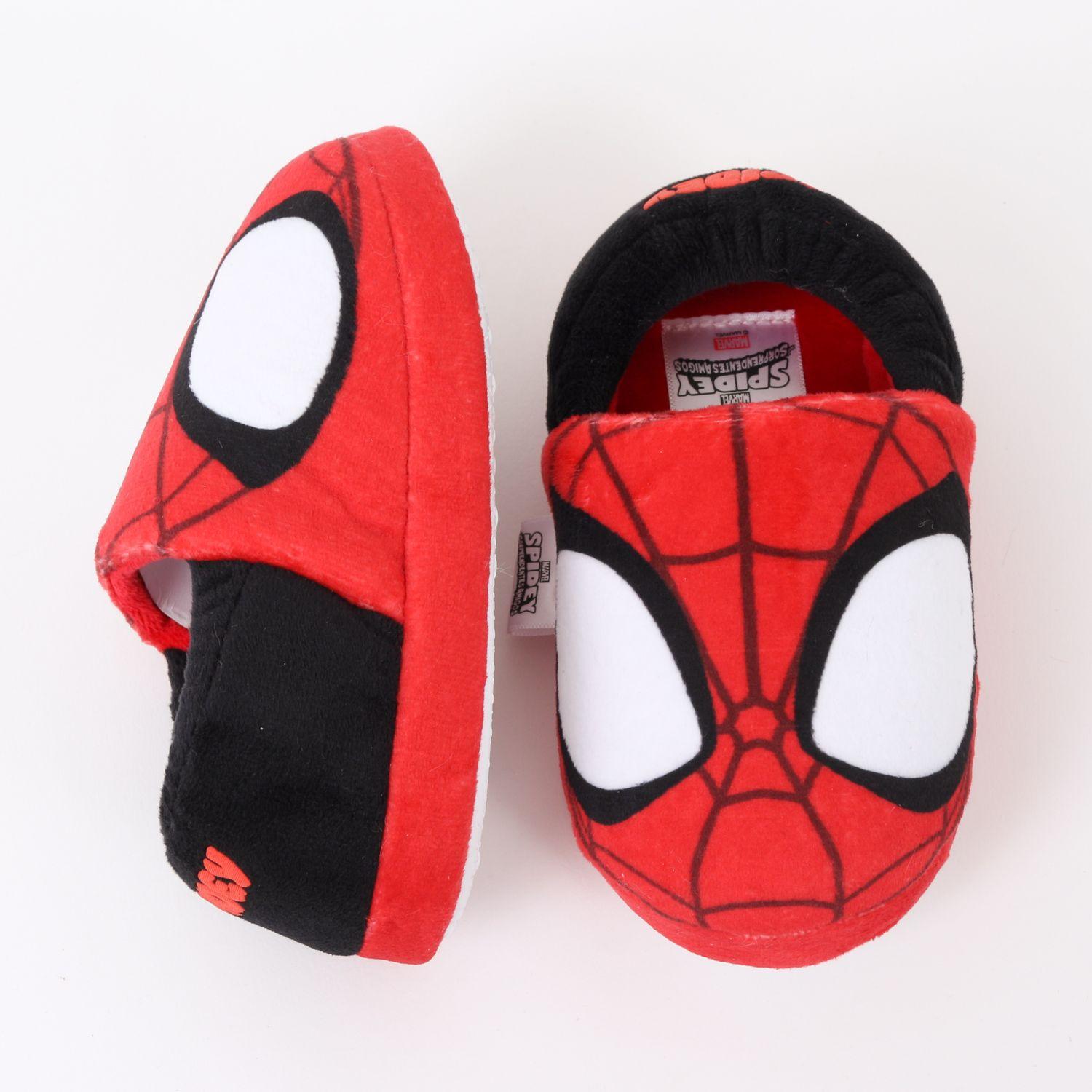 Pantufla Niño Spidey Face Rojo Marvel-3