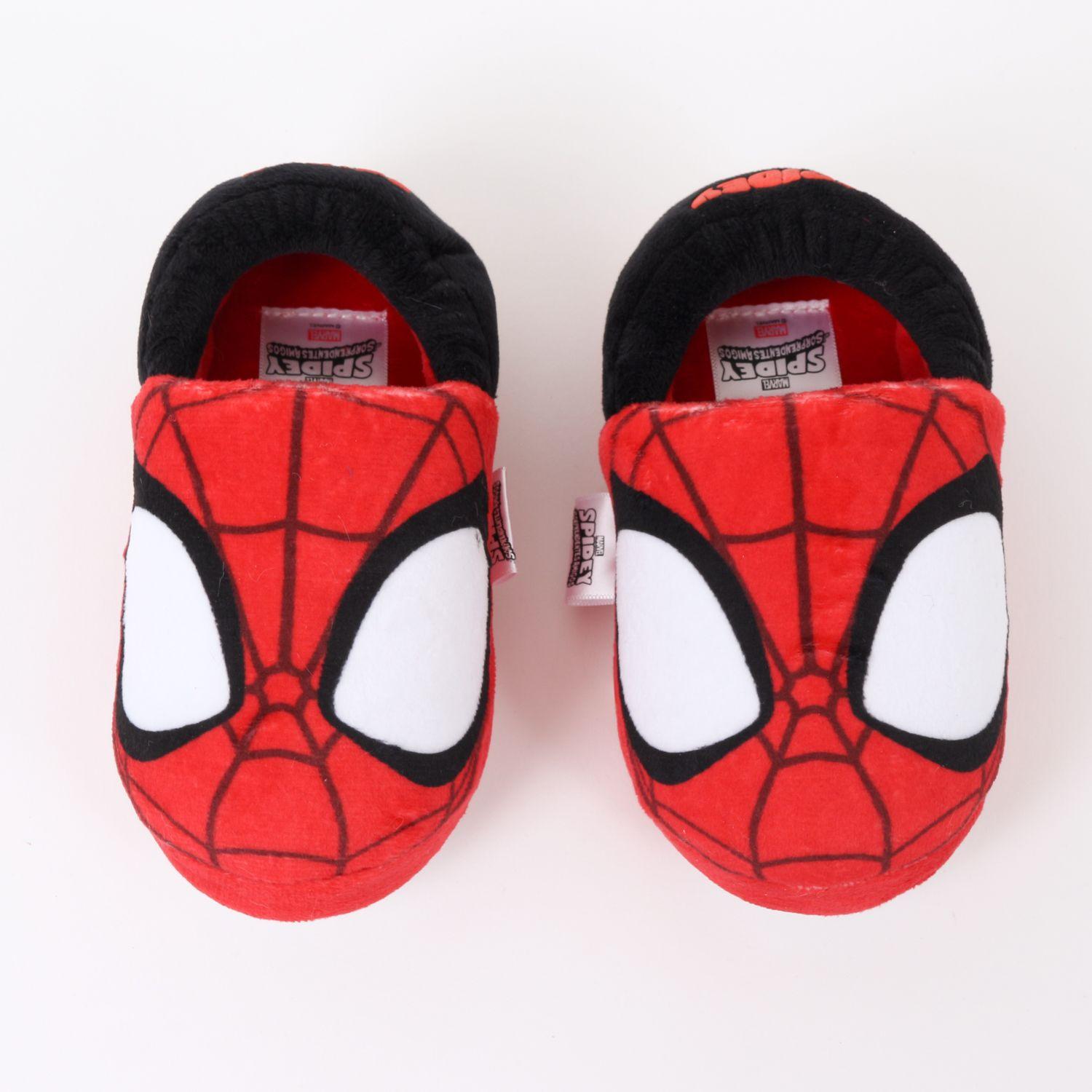 Pantufla Niño Spidey Face Rojo Marvel-4