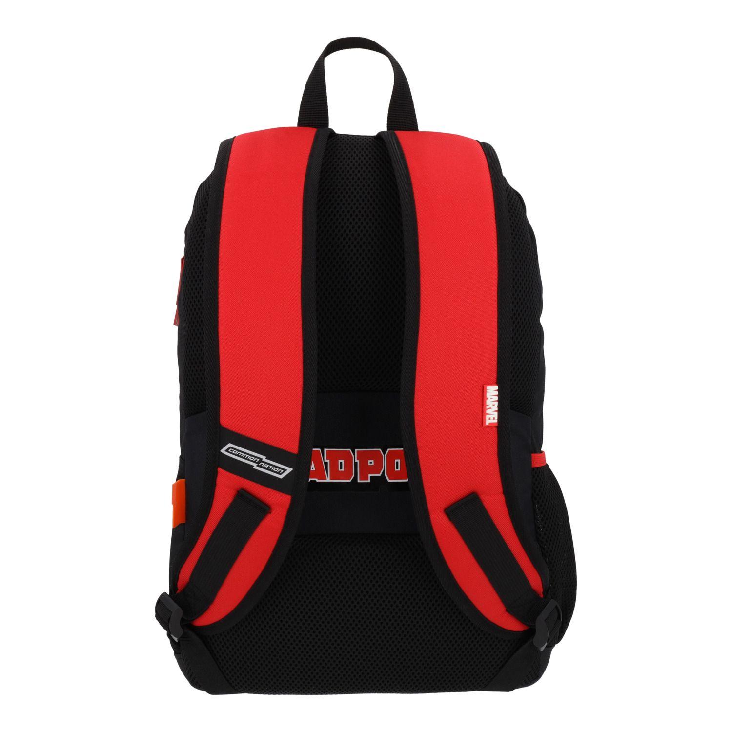 Mochila Escolar Niño Deadpool Rojo Marvel-4