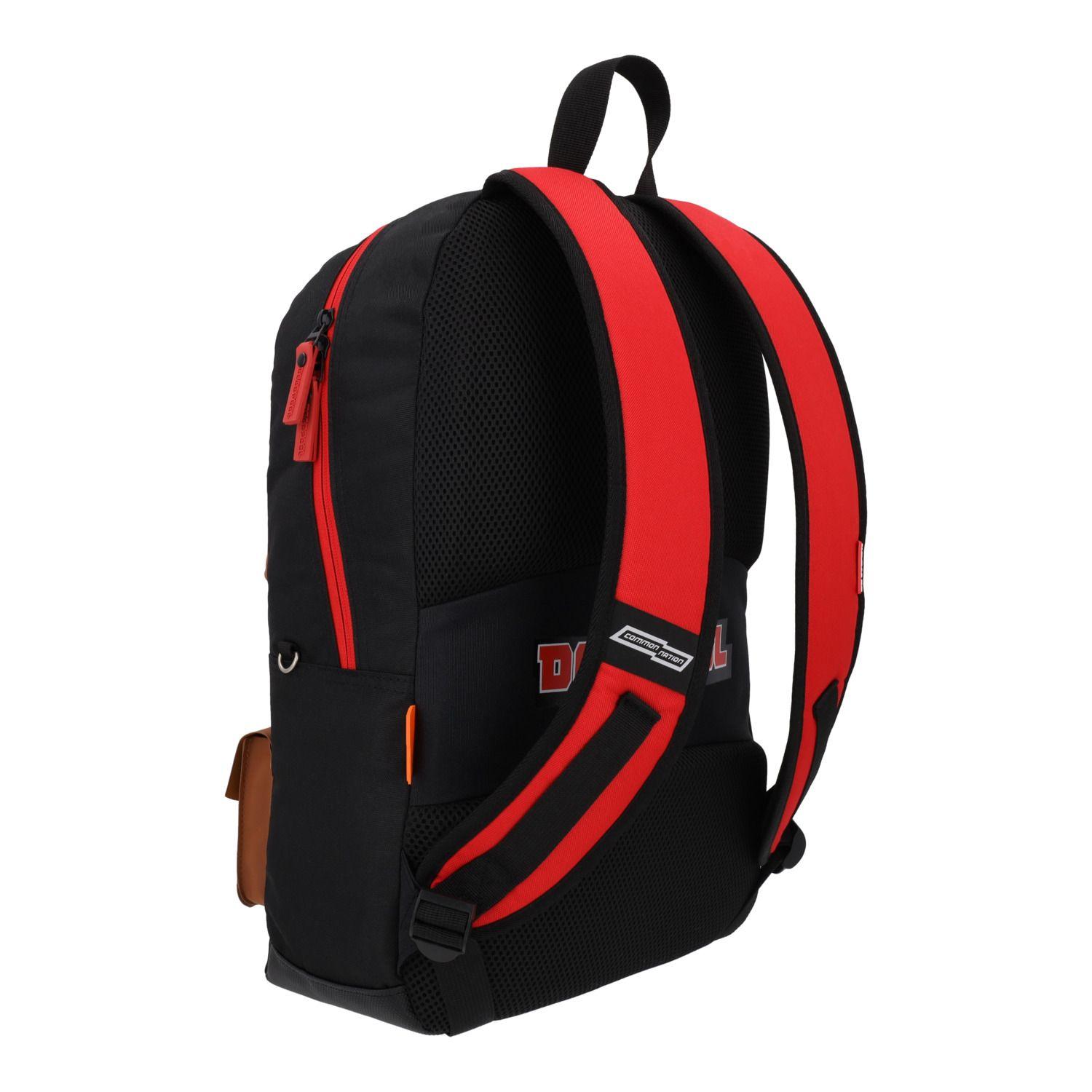 Mochila Escolar Niño Deadpool Rojo Marvel-5